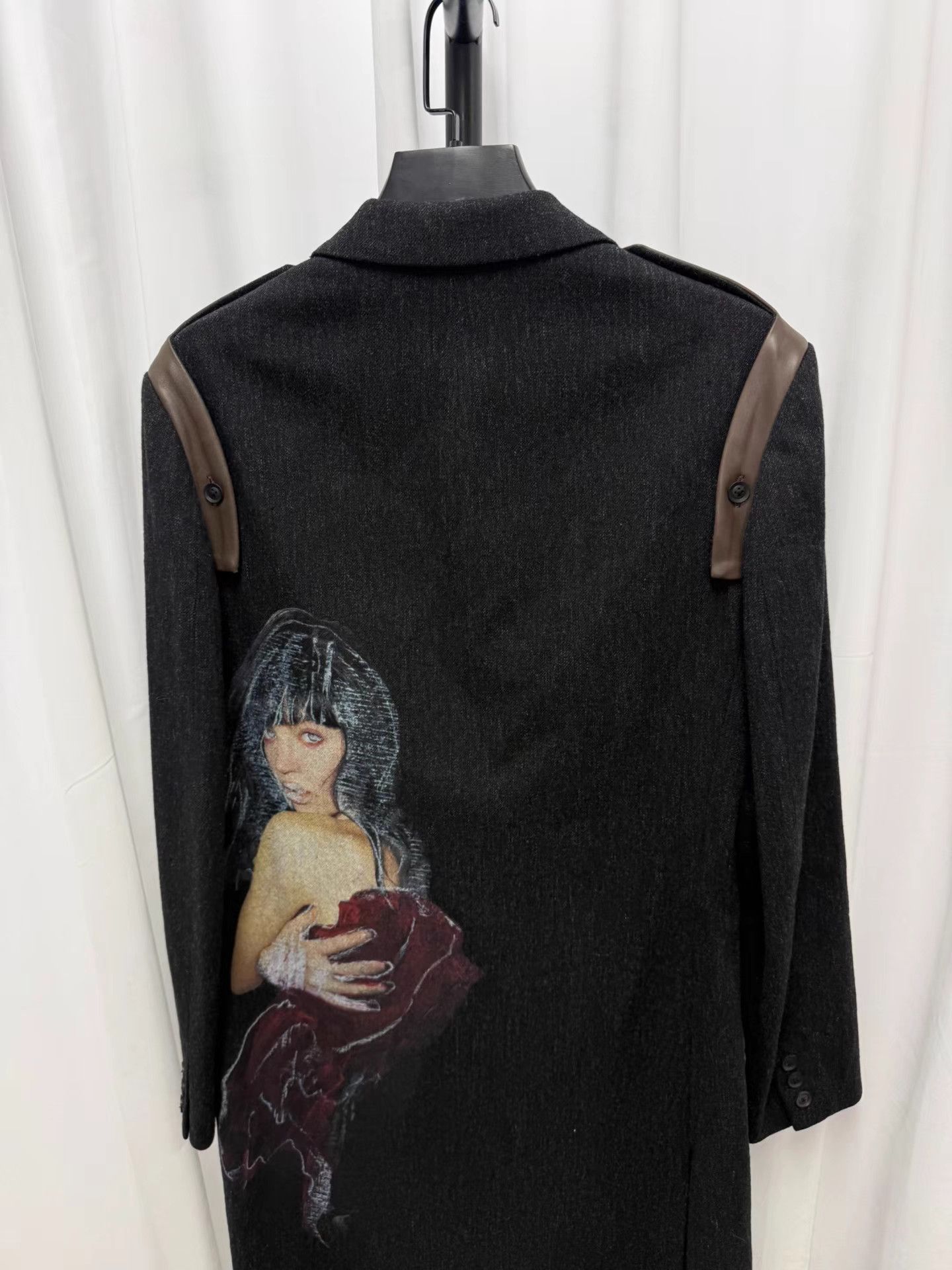 Yohji Yamamoto yohji yamamoto pour homme Leather-Paneled Coat K20 Size US M / EU 48-50 / 2 - 5 Thumbnail