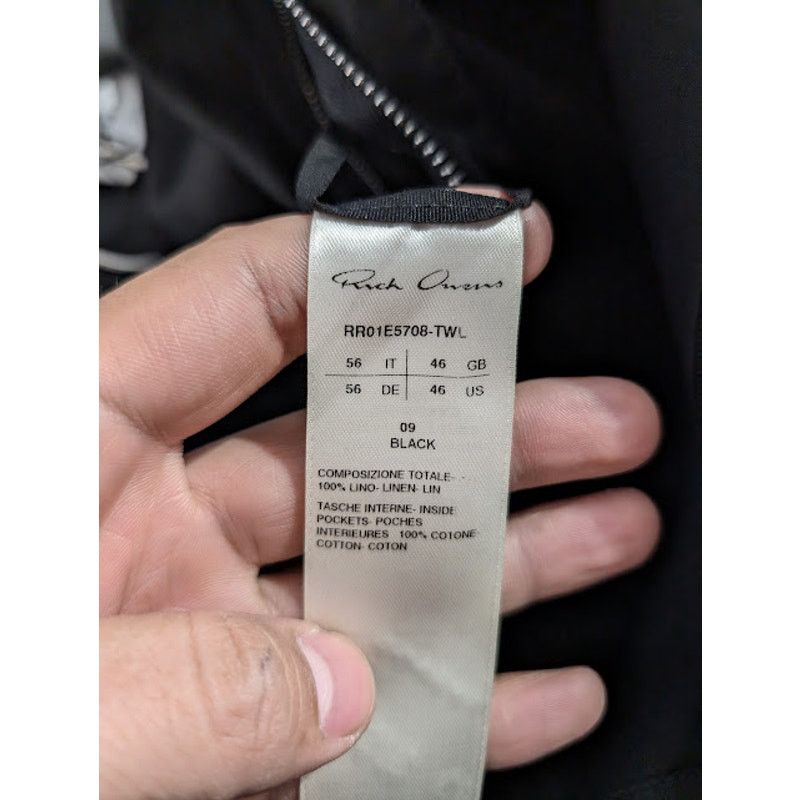 Rick Owens o1rshd1 Jumbo Sl Outershirt in Black Size US XL / EU 56 / 4 - 20 Thumbnail