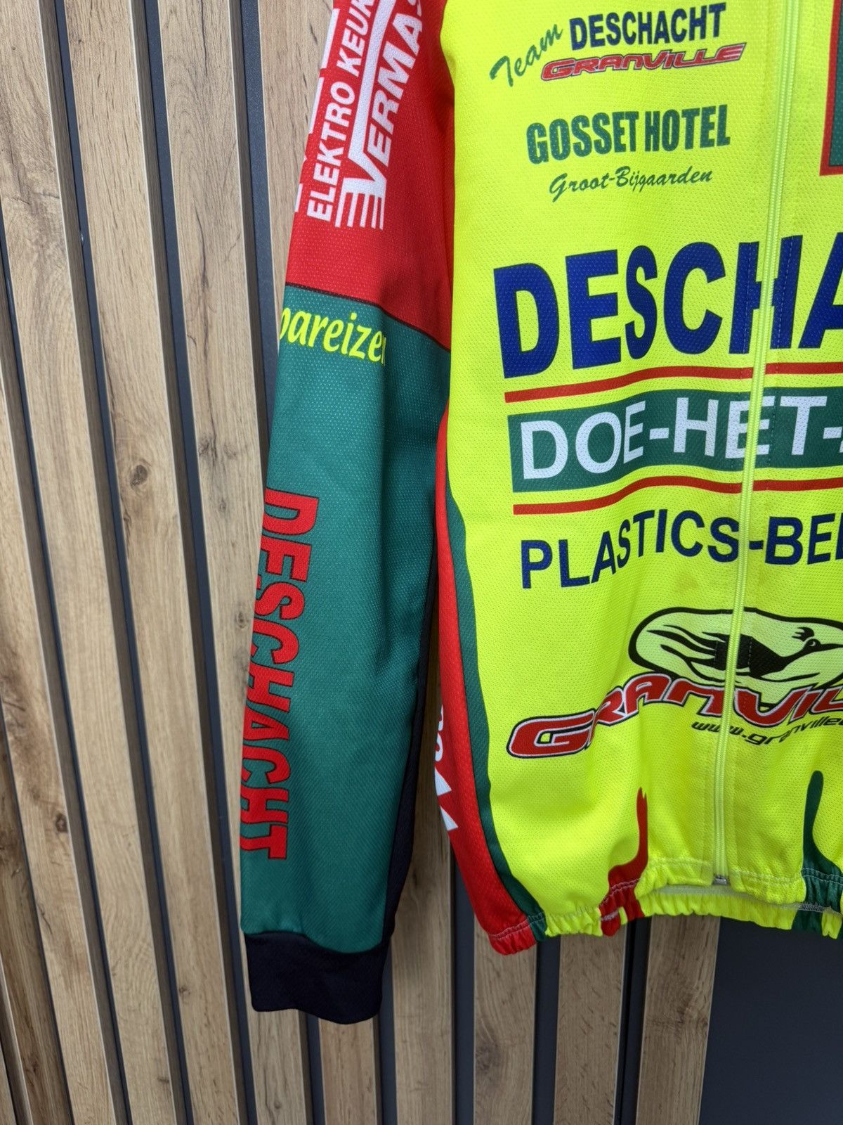 Vintage Vintage Deschacht Granville Cycling Jersey L/S Size L Size US L / EU 52-54 / 3 - 5 Thumbnail