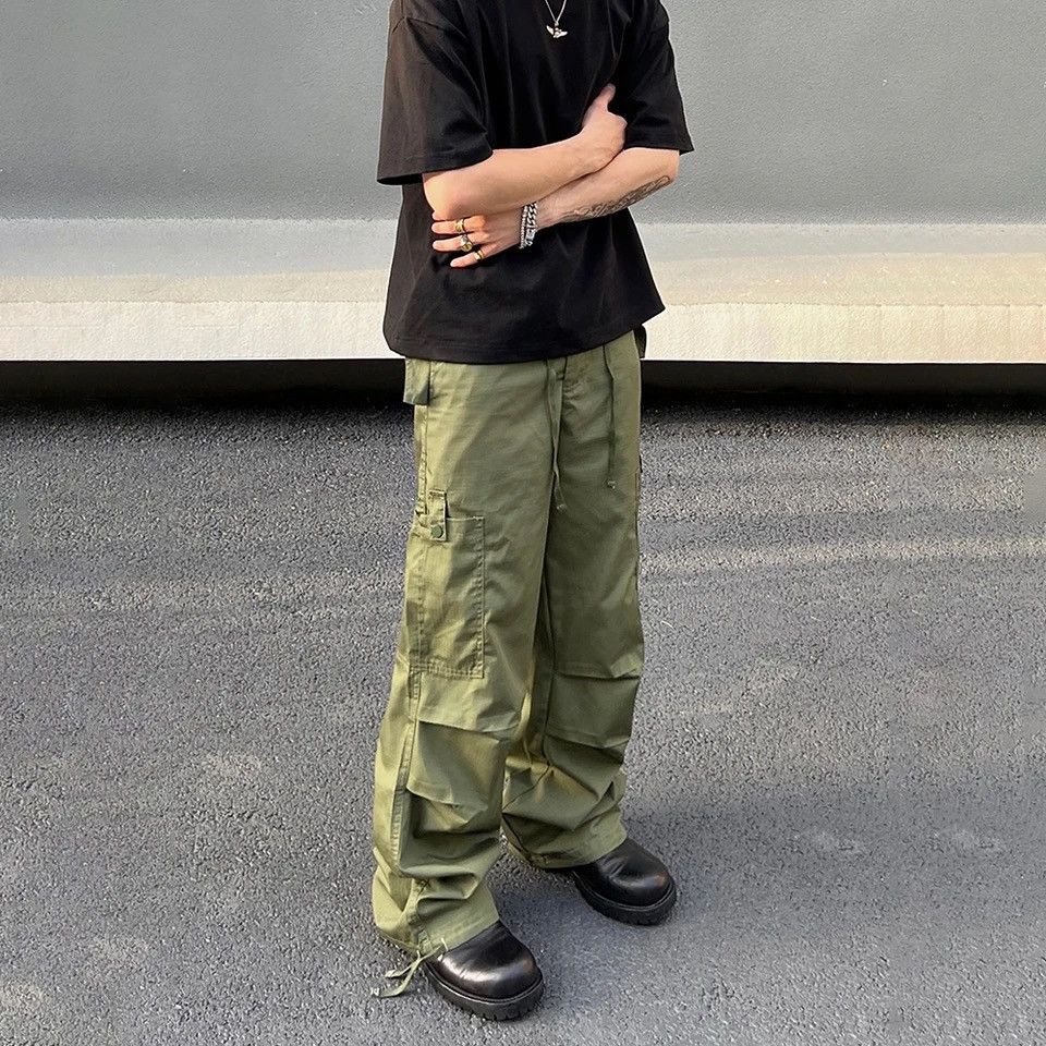 Designer × Japanese Brand × Vintage Urban utility baggy cargo pants Size US 33 - 2 Thumbnail