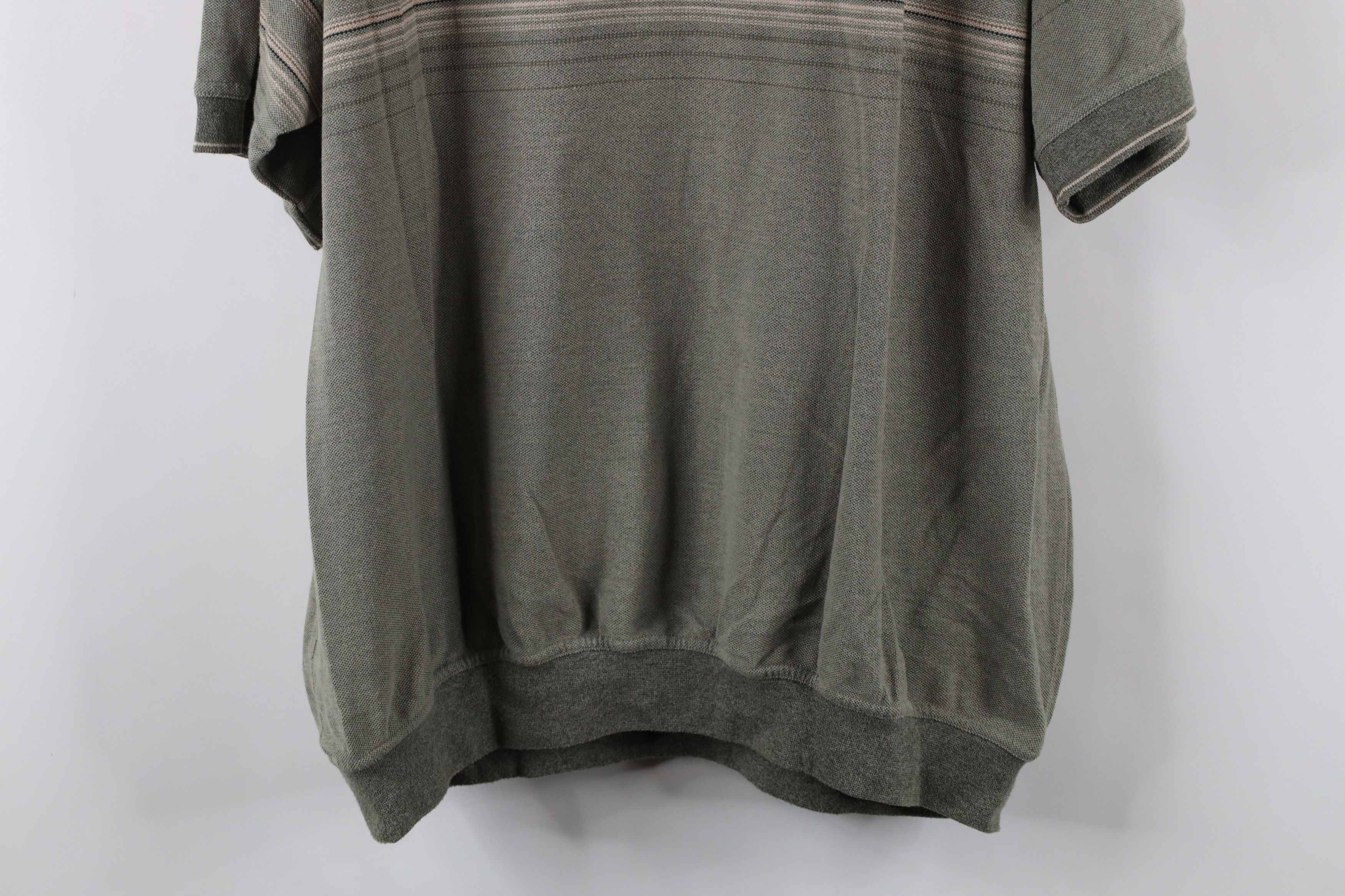 Vintage Vintage 90s Streetwear Collared Pullover Polo Shirt Green Size US XXL / EU 58 / 5 - 10 Thumbnail