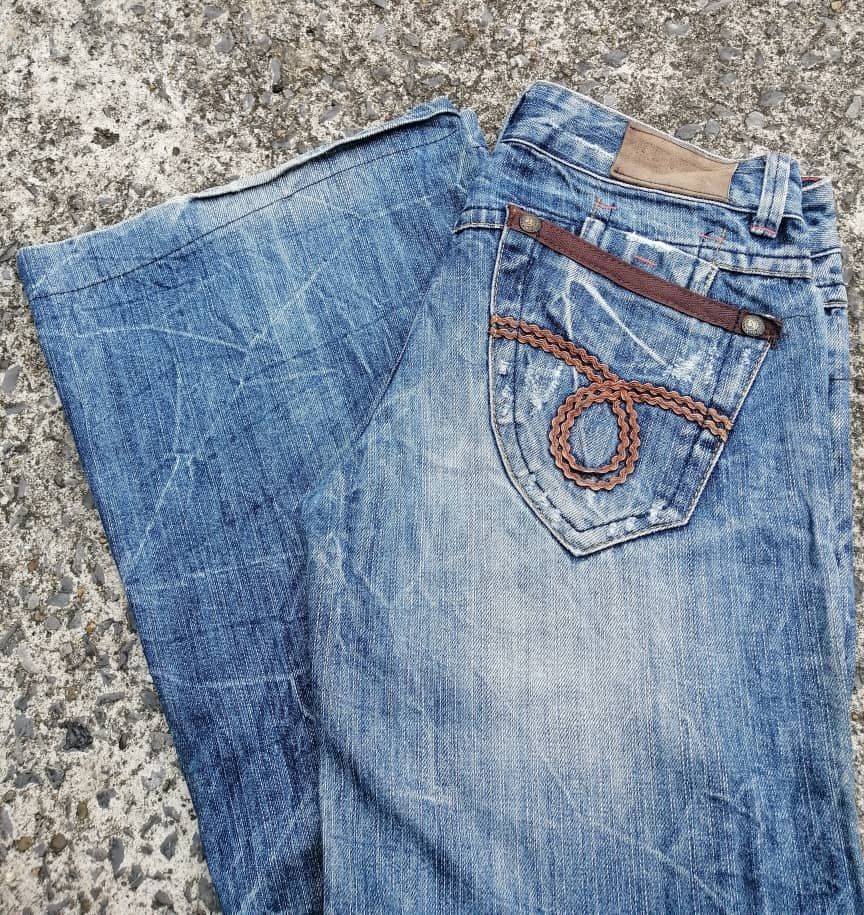 Designer × Japanese Brand Red Pepper Gold Label Style Project Denim Jeans Size 30" / US 8 / IT 44 - 7 Thumbnail