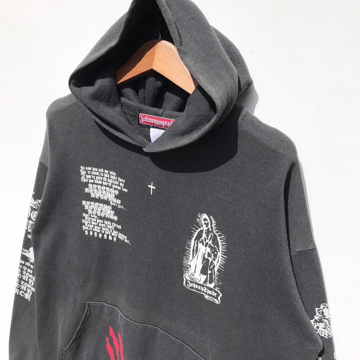 WWE Y2K Vintage Johnny Spade WWE Hoodie Sweatshirt SunFaded Size US L / EU 52-54 / 3 - 9 Thumbnail