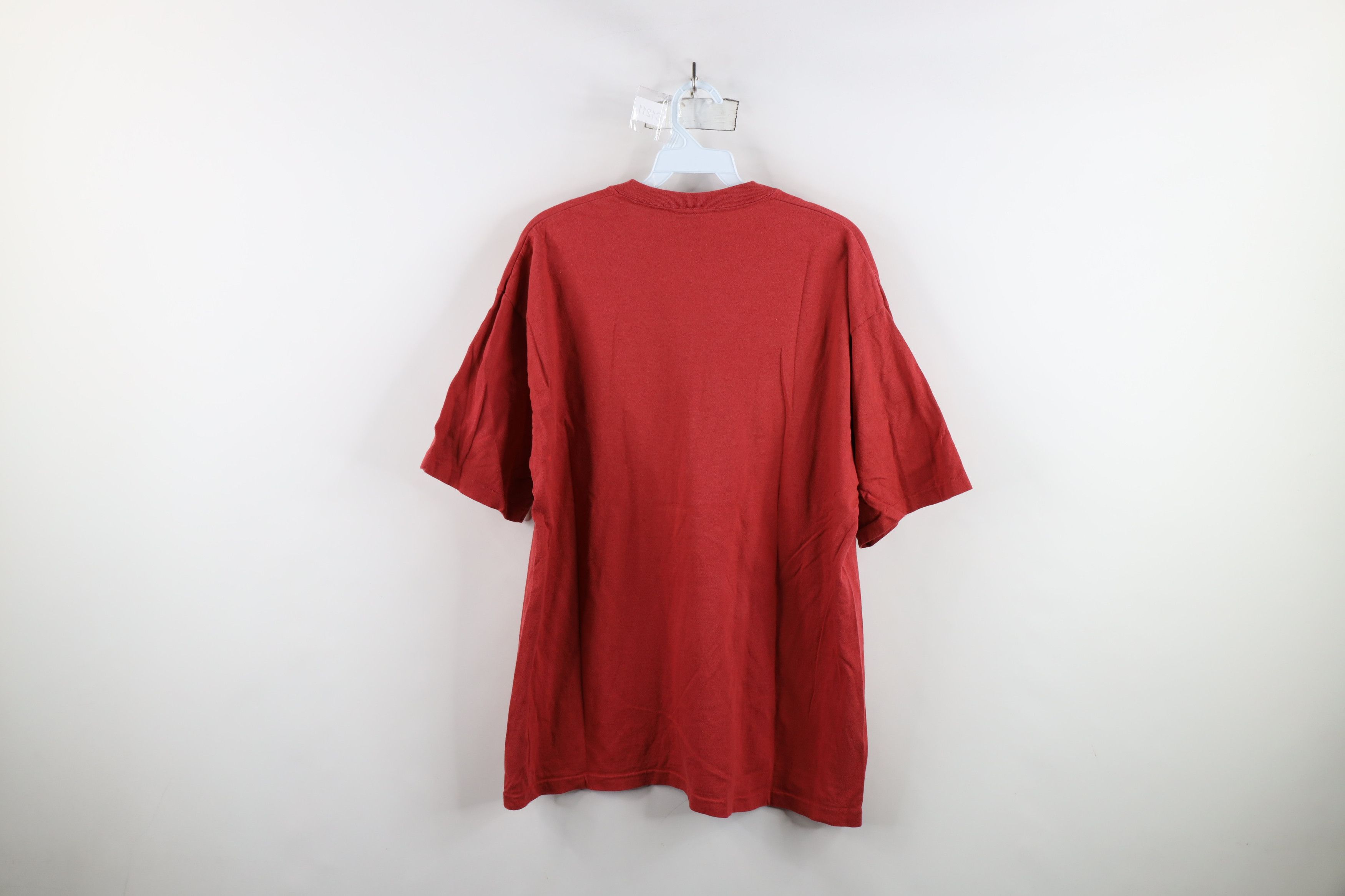 Gap × Vintage Vintage 90s Gap Short Sleeve V-Neck T-Shirt Red Cotton USA Size US M / EU 48-50 / 2 - 11 Thumbnail