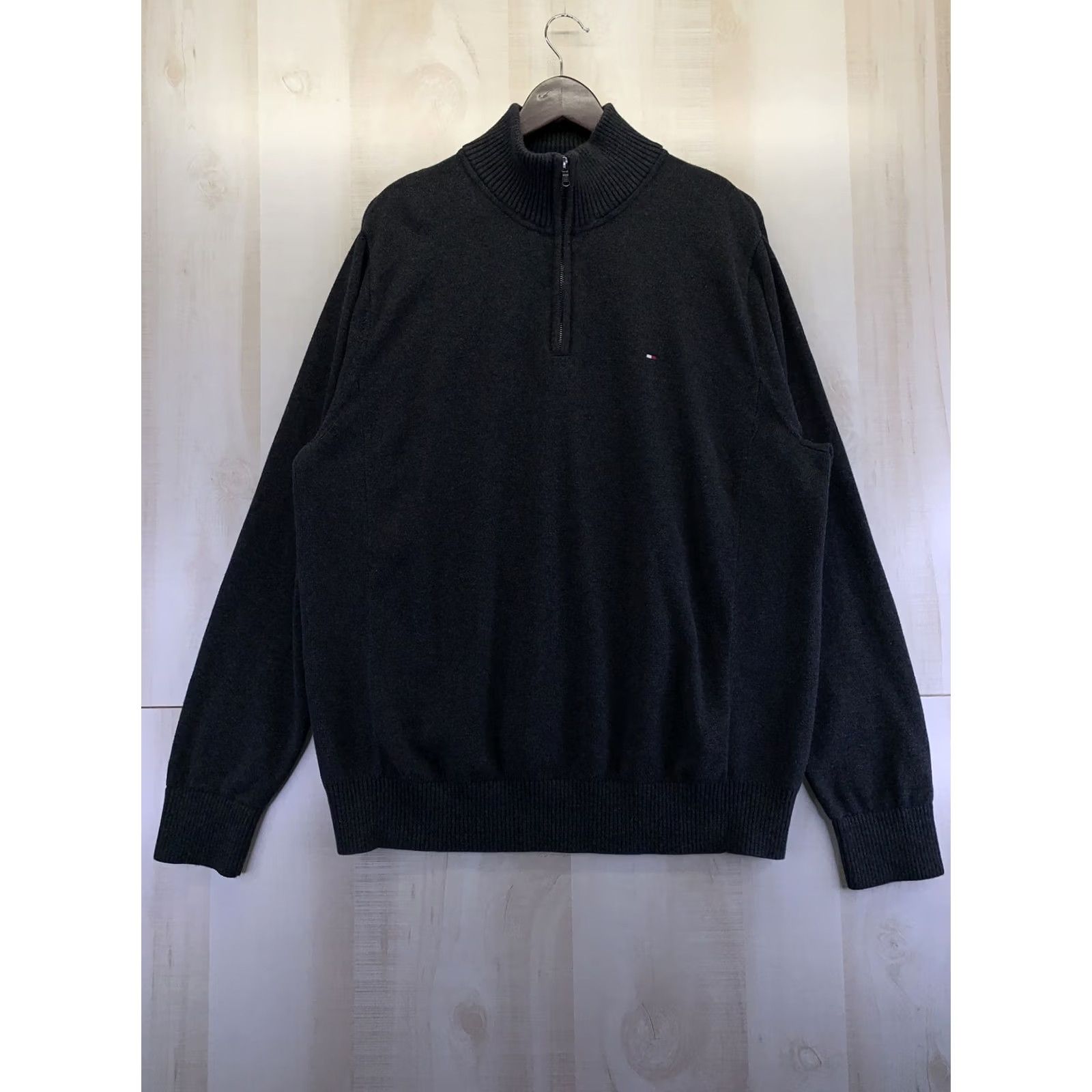 Tommy Hilfiger Tommy Hilfiger Gray 1/4 Zip Knit Sweater Mens XL-6632 Pullover Size US XXL / EU 58 / 5 - 2 Thumbnail