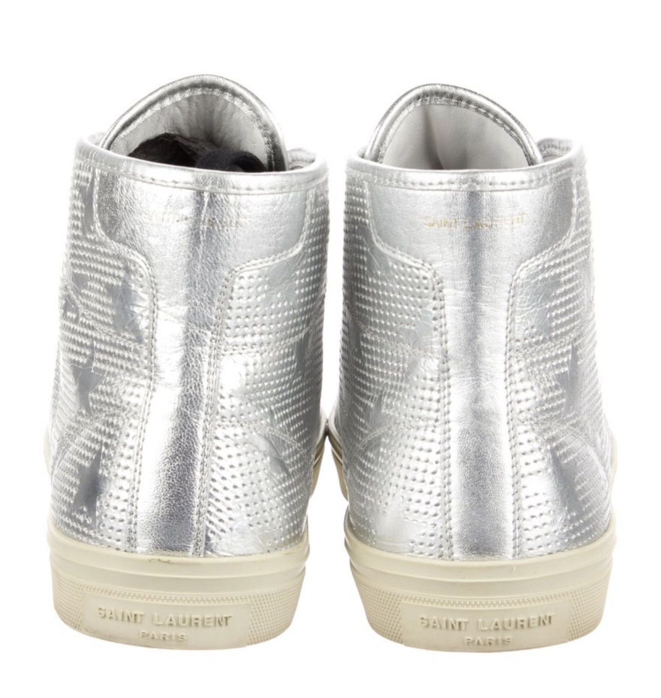 Saint Laurent Paris Saint Laurent Metallic Star Rivington Sneakers Size US 10 / EU 43 - 10 Thumbnail
