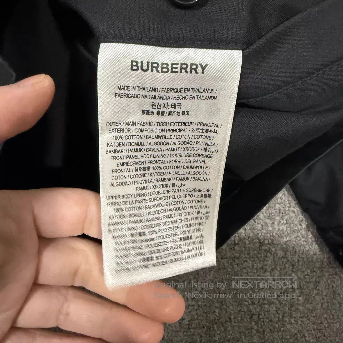Burberry Black Lightweight Zip. Size US M / EU 48-50 / 2 - 5 Thumbnail