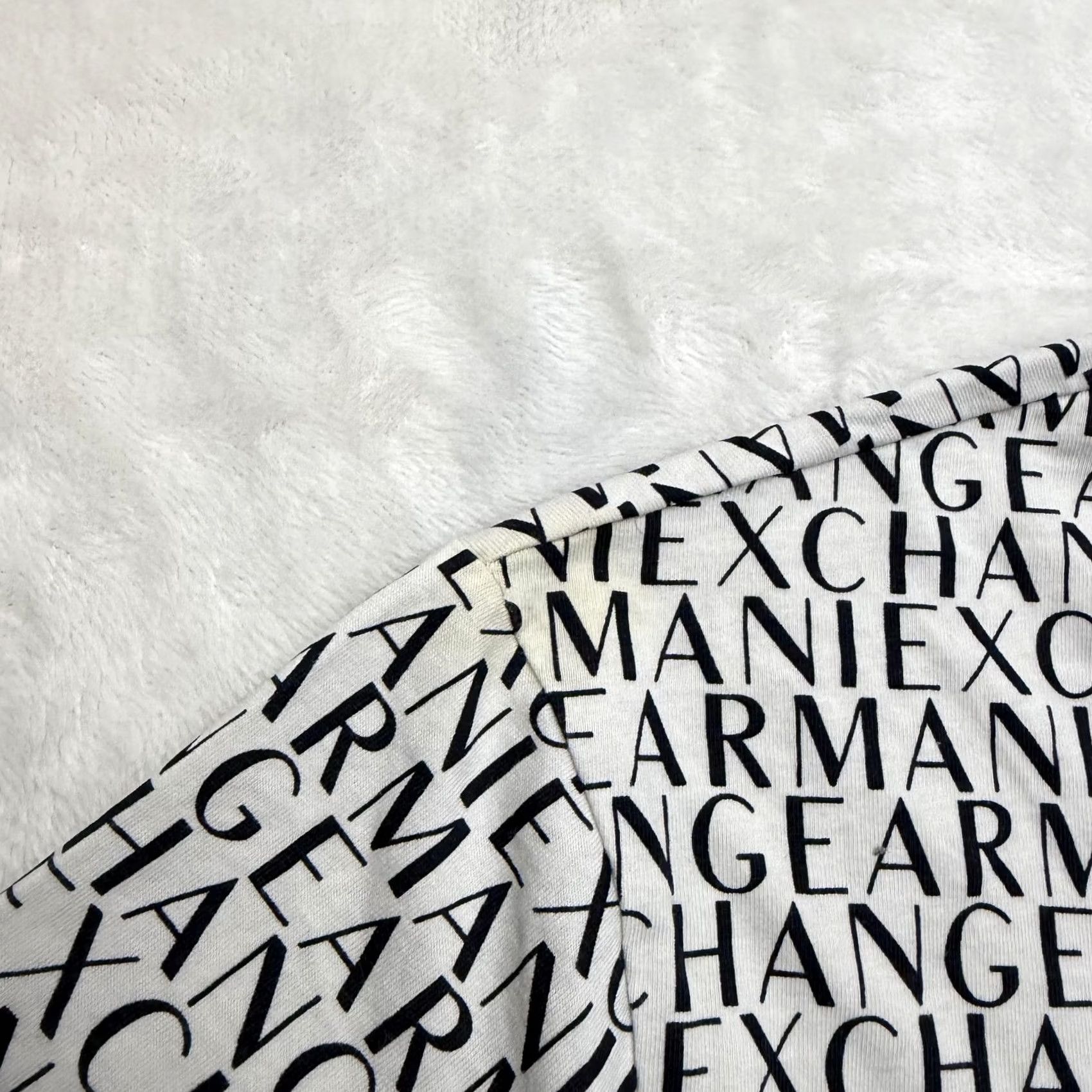 Armani Exchange Armani Exchange Shirt Mens XL White All Over Logo AOP Graphic Print Size US XL / EU 56 / 4 - 6 Thumbnail