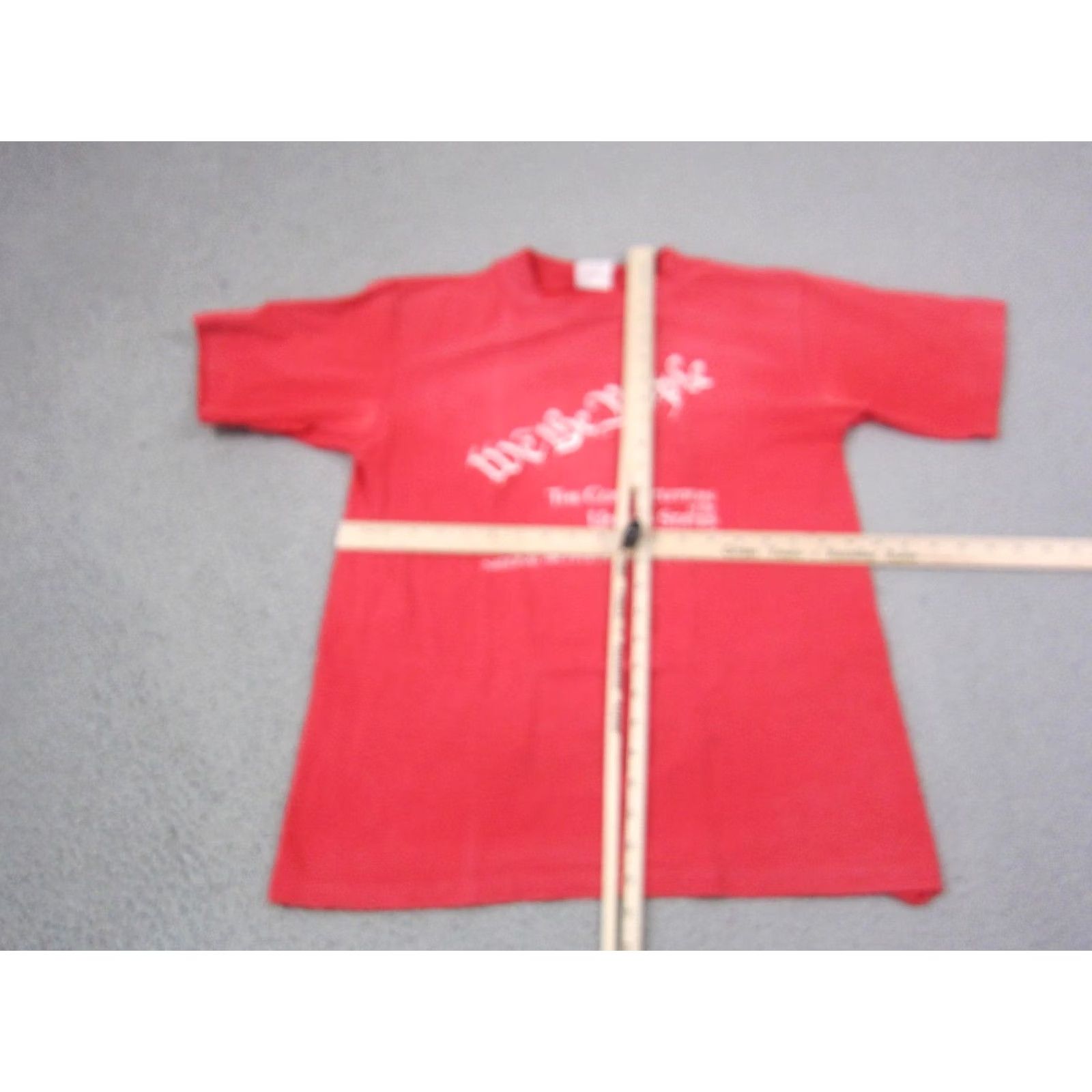 Vintage VINTAGE Constitution Shirt Mens Large Red USA 80s We The People Size US L / EU 52-54 / 3 - 6 Thumbnail