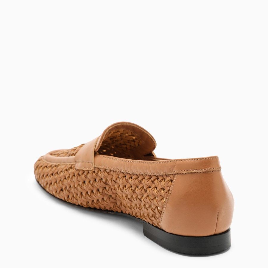 Doucal's o1d2blof0824 Woven Leather Moccasin in Brown Size US 6.5 / IT 36.5 - 4 Thumbnail