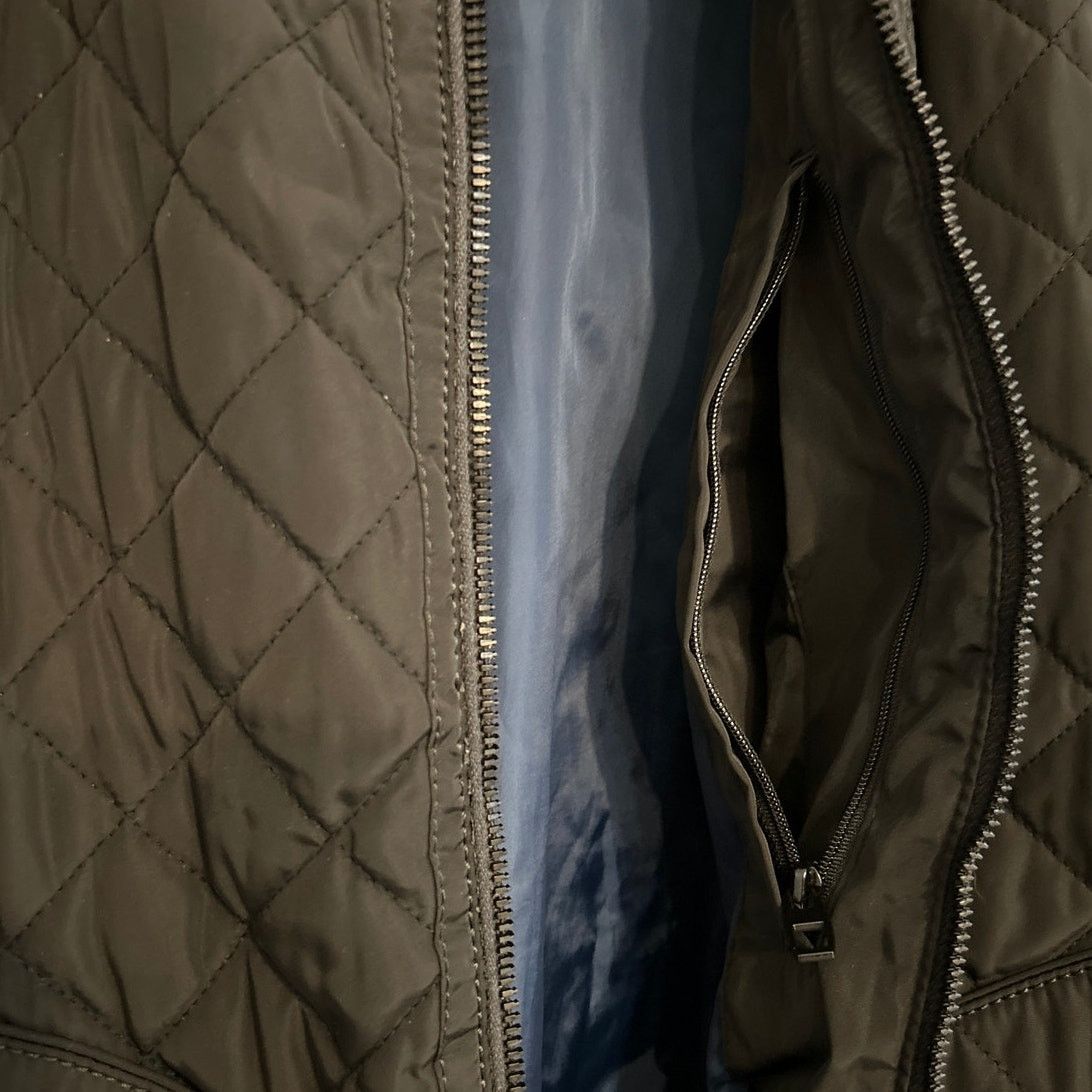 Zara Zara Man Quilted Diamond Shape Lightweight Bomber Jacket Size US XL / EU 56 / 4 - 5 Thumbnail