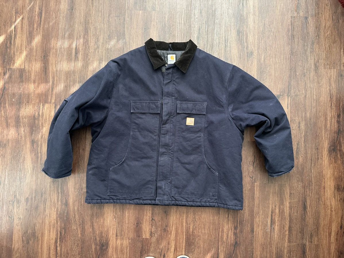 image of 4Xl Carhartt Jacket in Blue, Men's (Size 2XL)