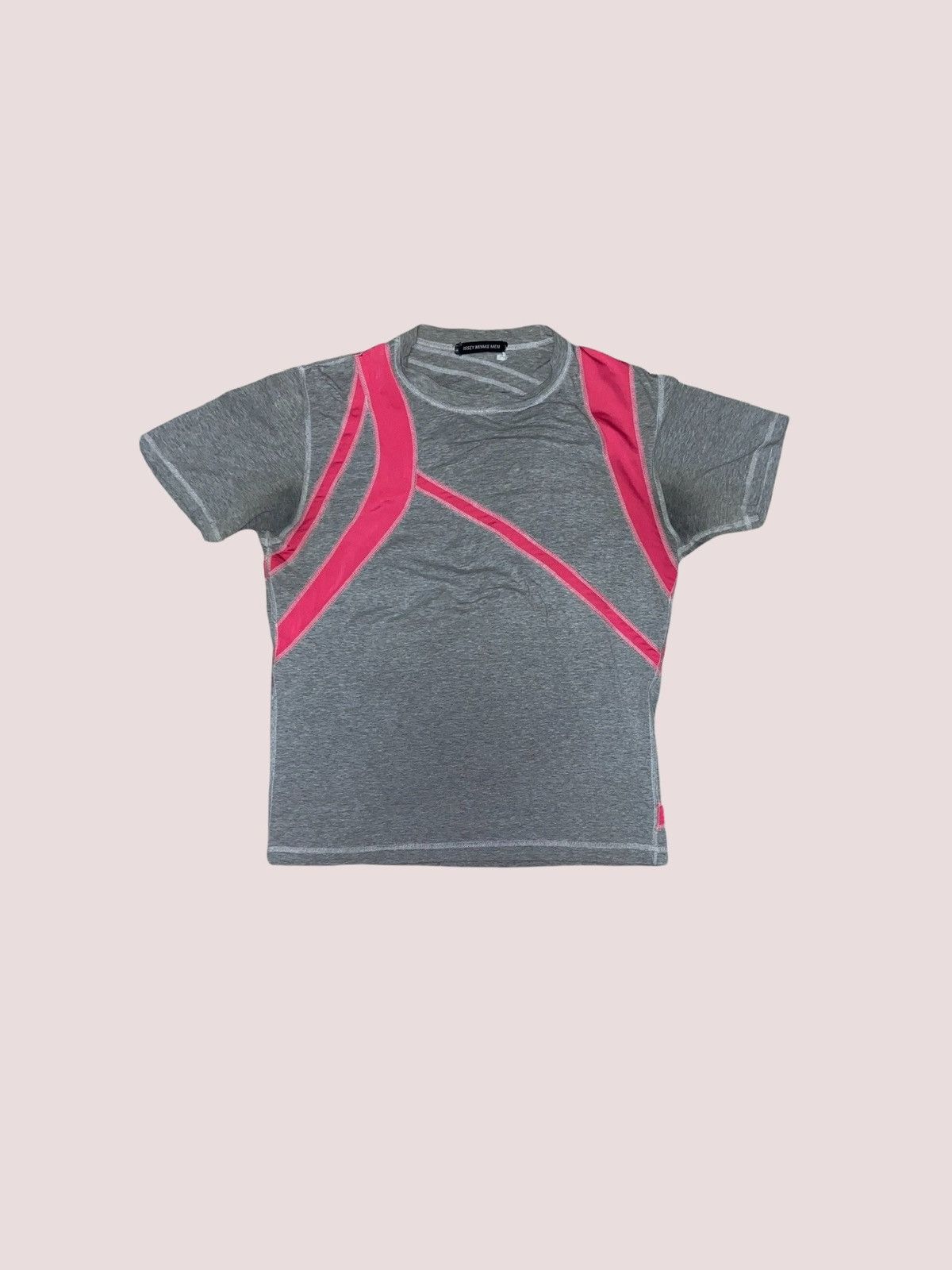 Issey Miyake Issey Miyake Men Athletic Tee Pink Piping Shirt Archive Size US M / EU 48-50 / 2 - 1 Thumbnail
