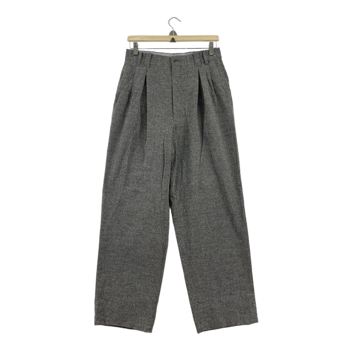 Allegri ALLEGRI Italian Brand Wool Grey Baggy Casual Trousers Pant ...