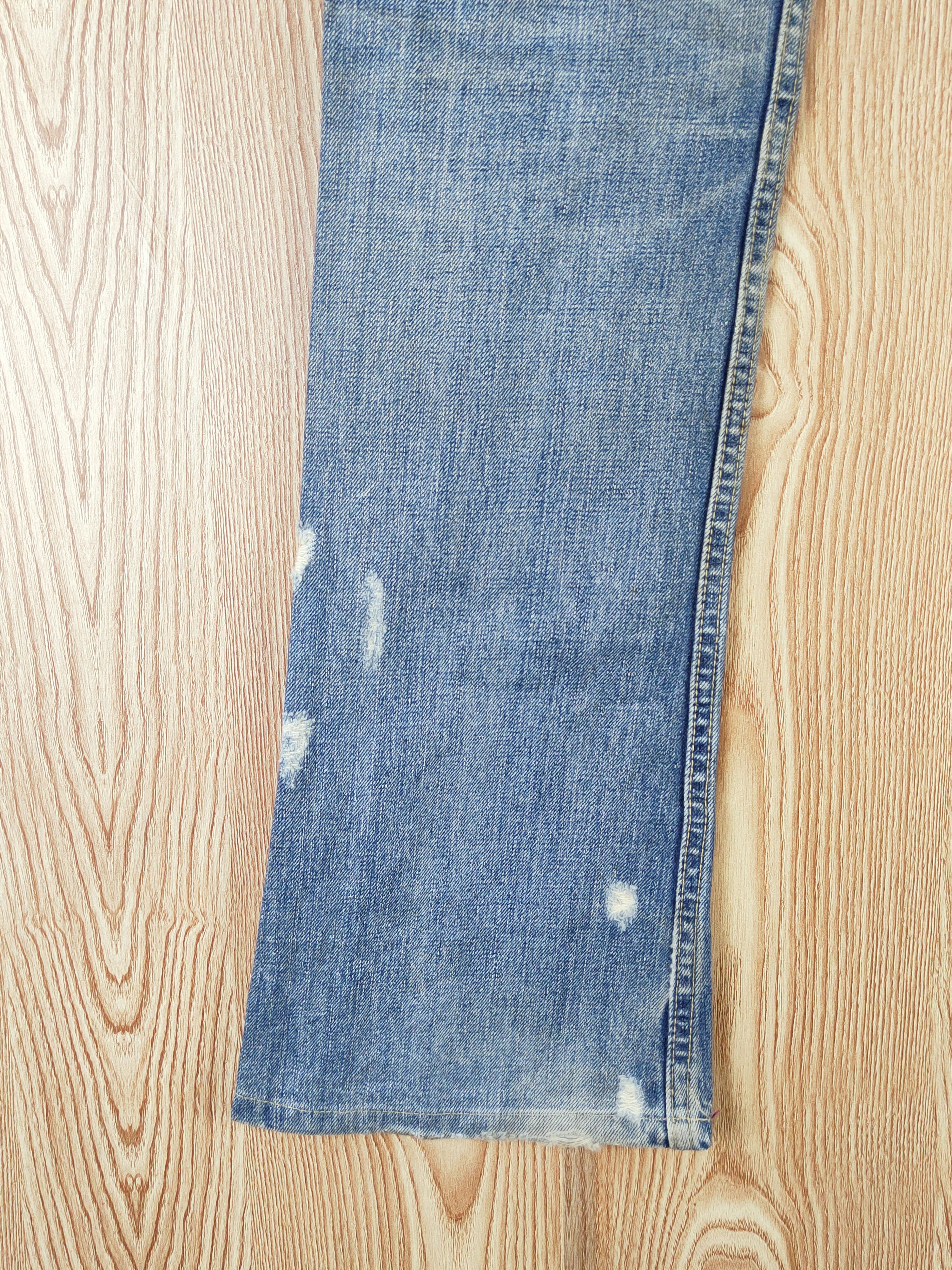 Japanese Brand Moussy Blue Distressed Ripped Jeans #W657 Size 30" / US 8 / IT 44 - 9 Thumbnail