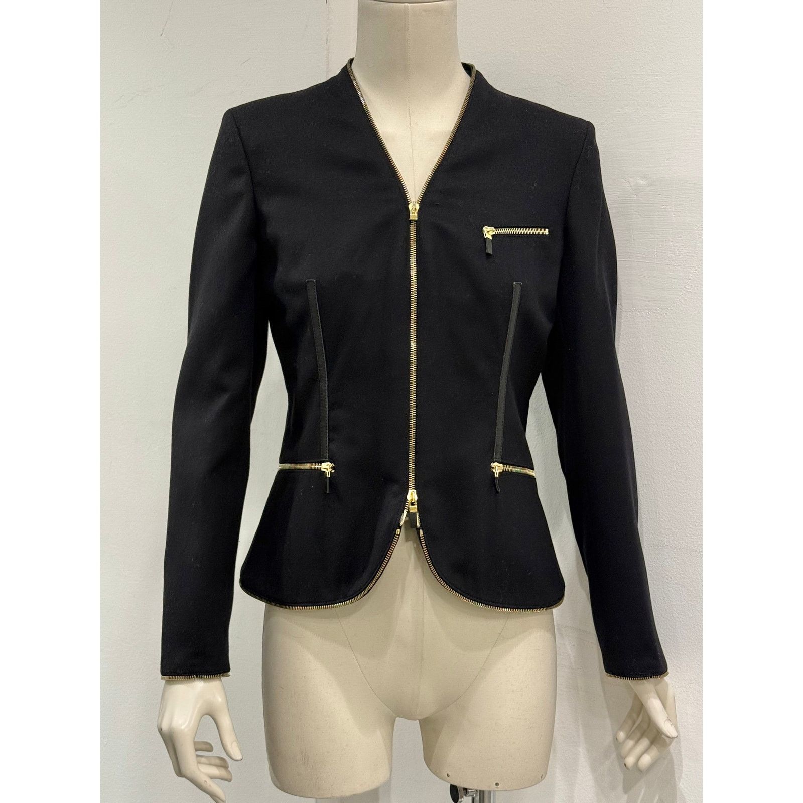 Alexander McQueen A/W2003 Alexander McQueen full zip sleeve jacket Size M / US 6-8 / IT 42-44 - 2 Thumbnail