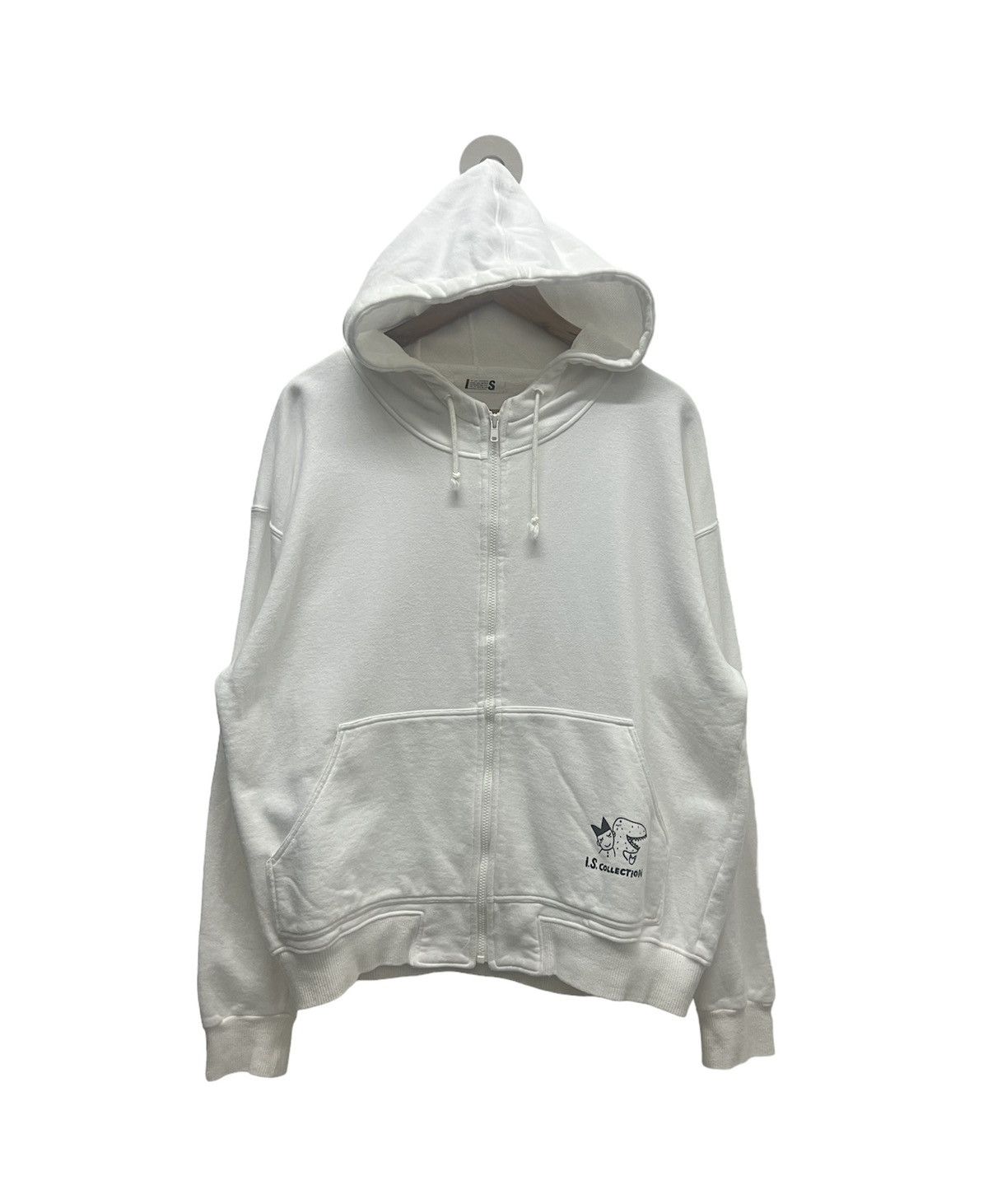 image of Vintage Issey Miyake Collection Hoodie in White, Men's (Size Medium)