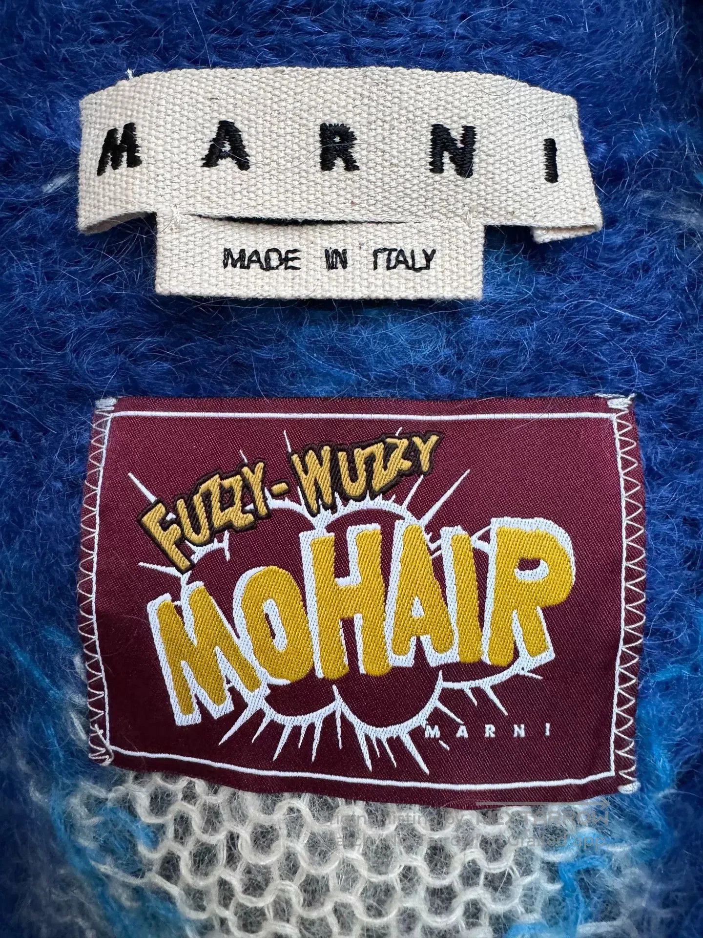Marni Marni Blue and White Wool Cardigan. Size US XS / EU 42 / 0 - 3 Thumbnail