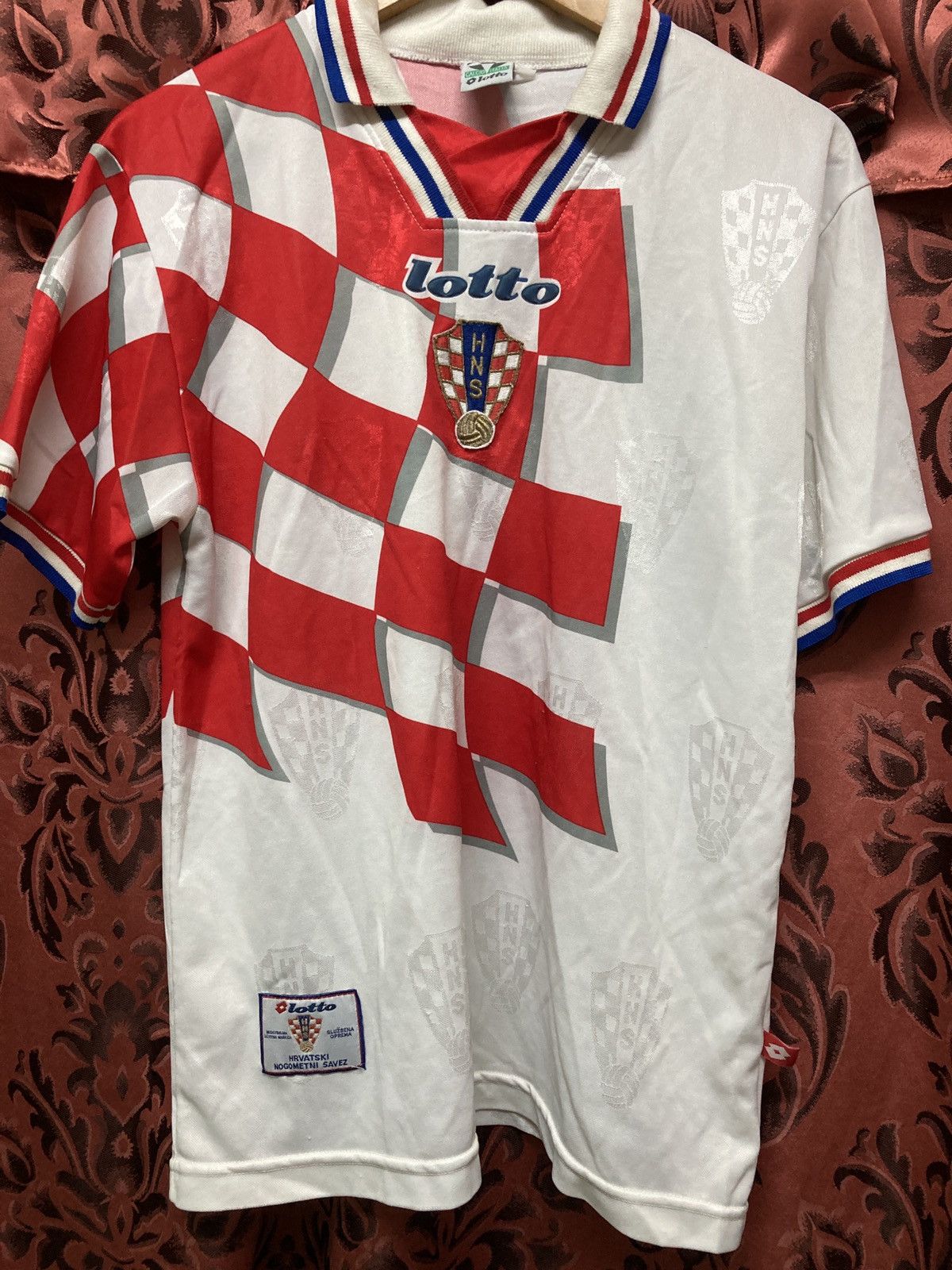 Lotto Sport Croatia lotto 98 world cup rare jersey Size US M / EU 48-50 / 2 - 9 Thumbnail