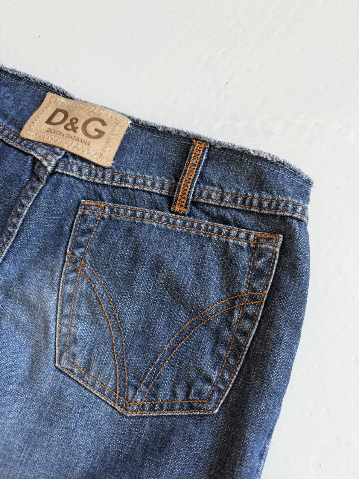 Dolce & Gabbana Y2k Dolce & Gabbana cutoff low waist flared denim Size 29" - 9 Thumbnail
