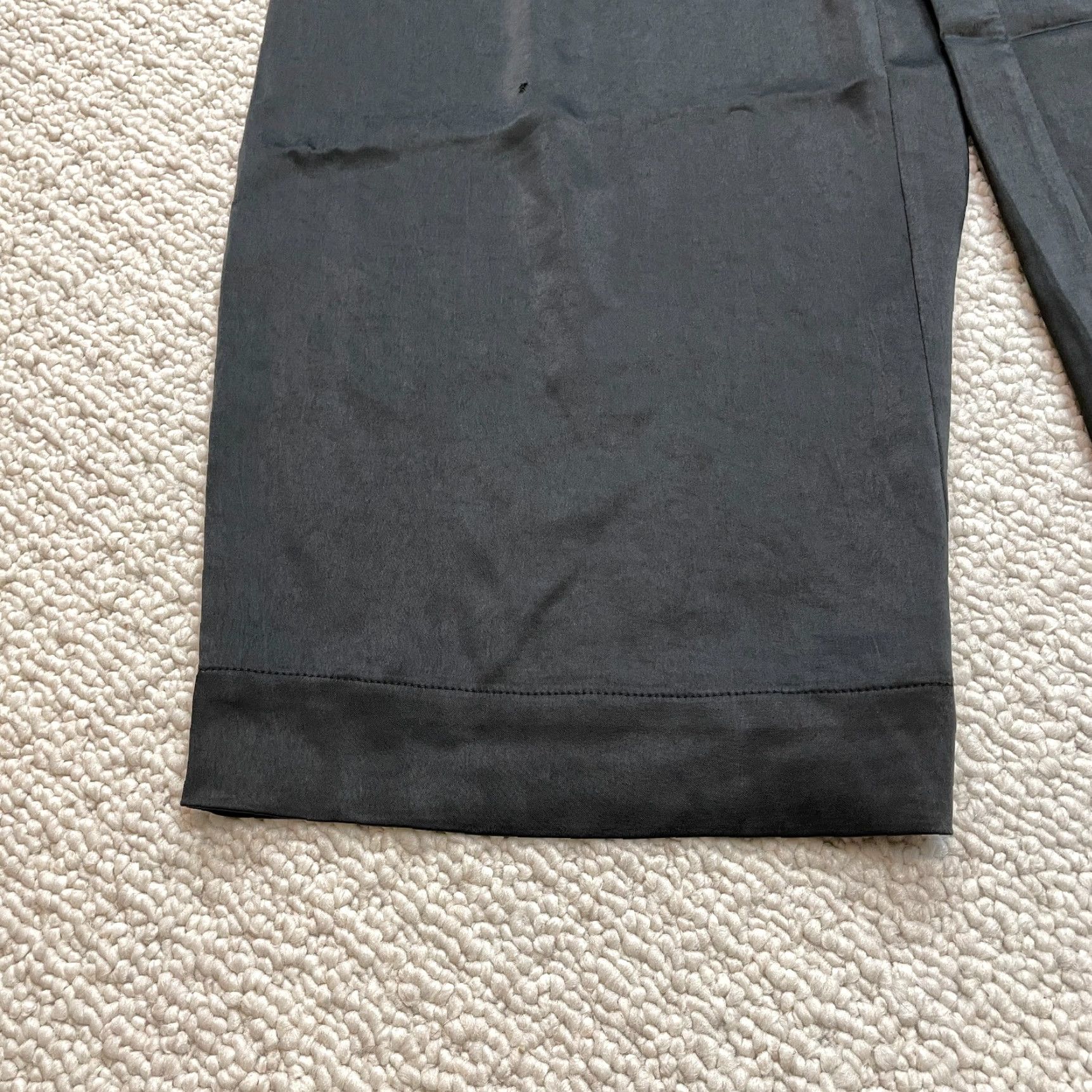 Vintage LNA Shine Cargo Pants Womens XL Black Wide Leg Pockets Slacks 36x30 New NWD Size 40" / US 18 - 2 Thumbnail