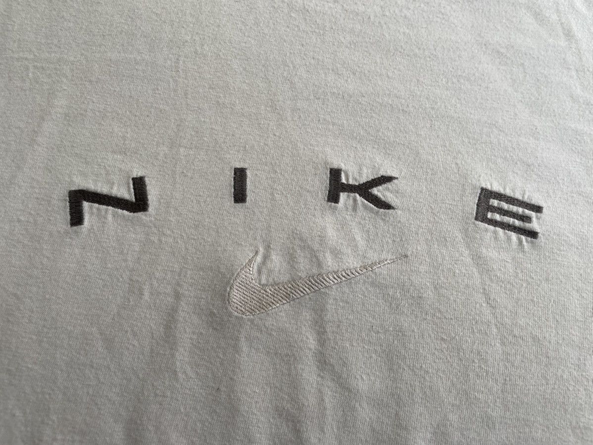 Nike × Vintage Vintage Nike T Shirt Big Swoosh 90s Central Logo Y2K Size US XXL / EU 58 / 5 - 12 Thumbnail