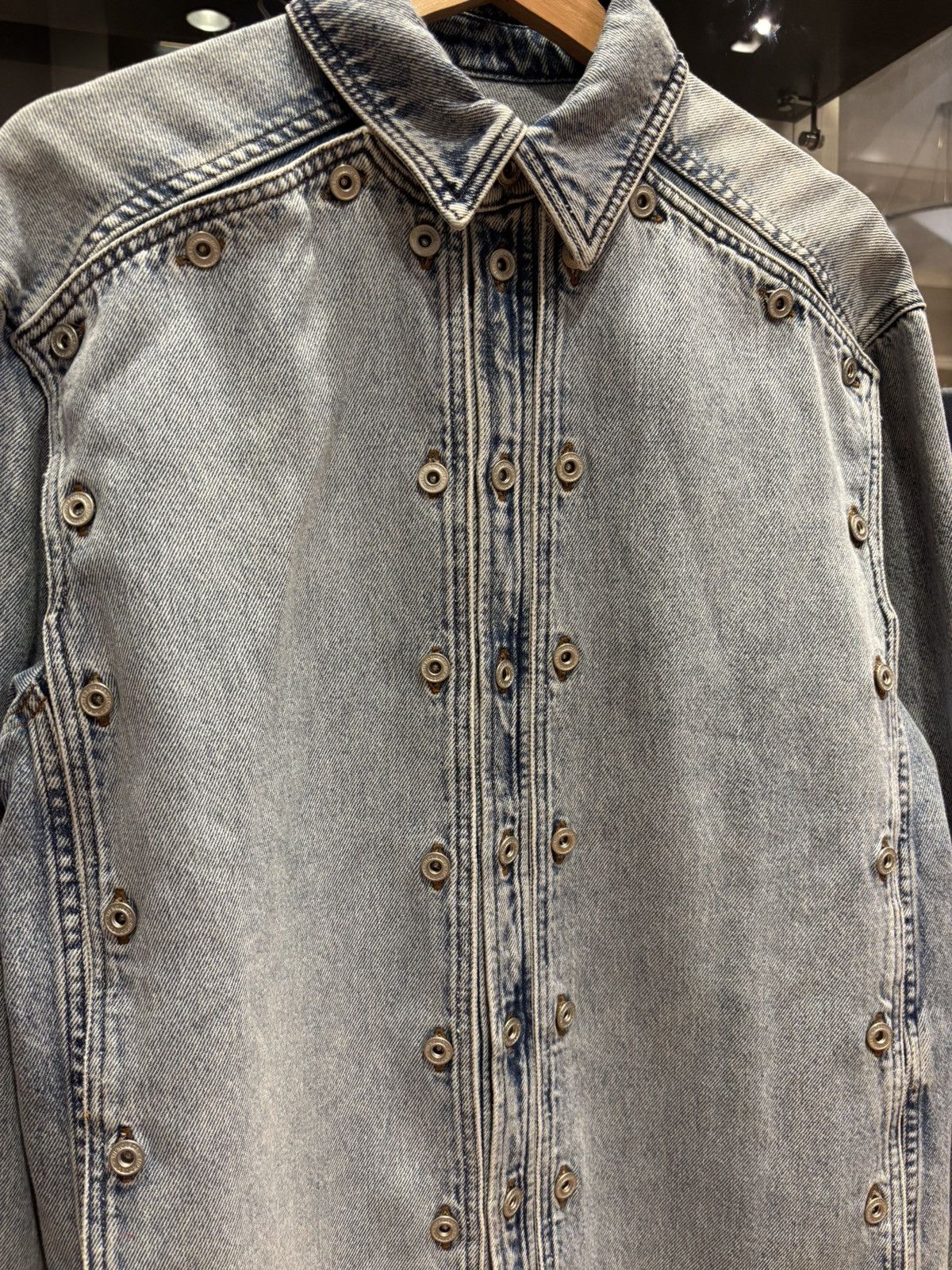 Y/Project Y/Project Denim Button Layered Paneled Shirt Size US XS / EU 42 / 0 - 2 Thumbnail