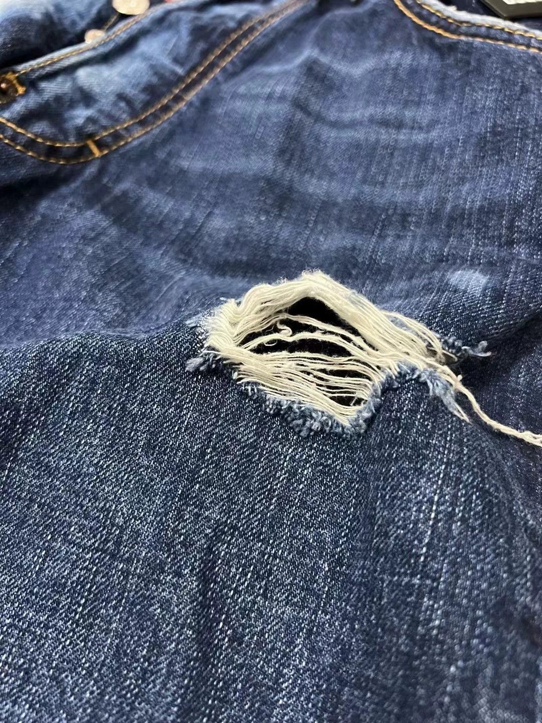 Dsquared2 Dsquared2 Tailored Combat Blue Washed Distressed 9" Jeans Size US 30 / EU 46 - 5 Thumbnail