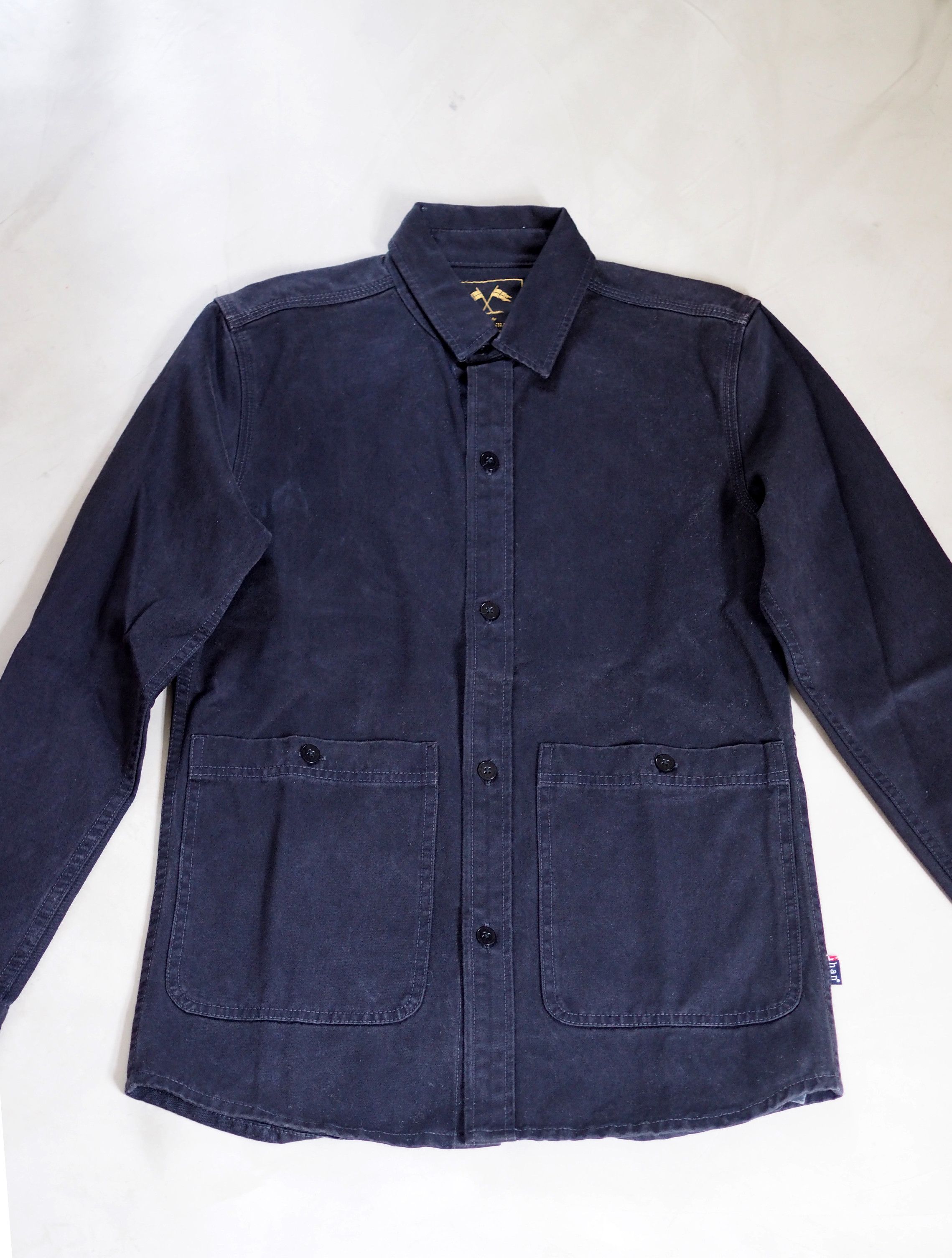 image of Han Kjobenhavn Overshirt in Black, Men's (Size Medium)