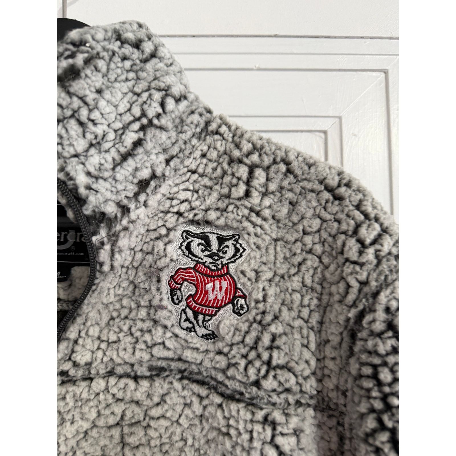 NCAA Wisconsin Badgers Fleece 1/4-Zip Sweatshirt Size Medium Size M / US 6-8 / IT 42-44 - 3 Thumbnail