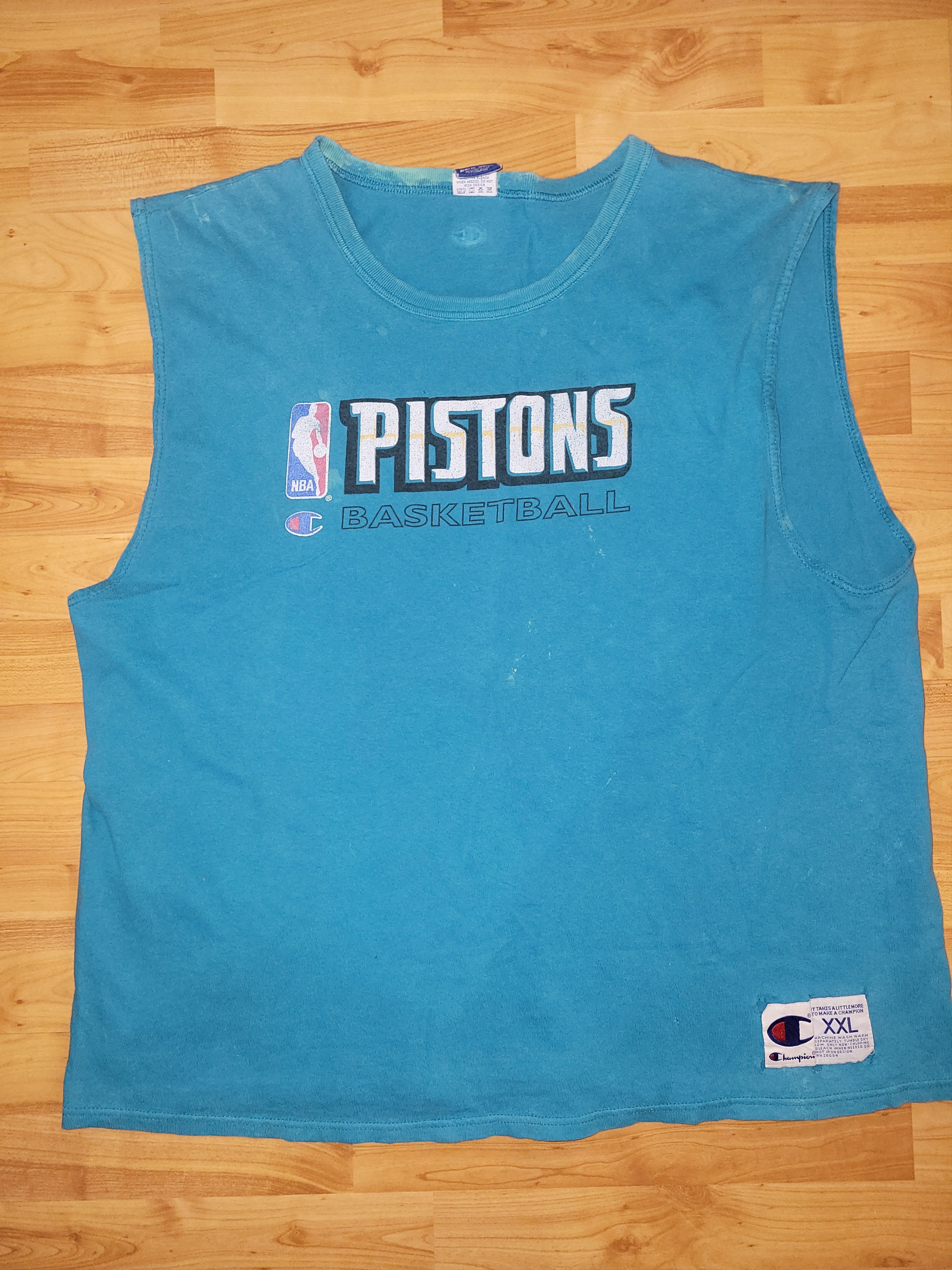 Champion Y2K Detroit Pistons Sleeveless tank Size US XXL / EU 58 / 5 - 1 Thumbnail
