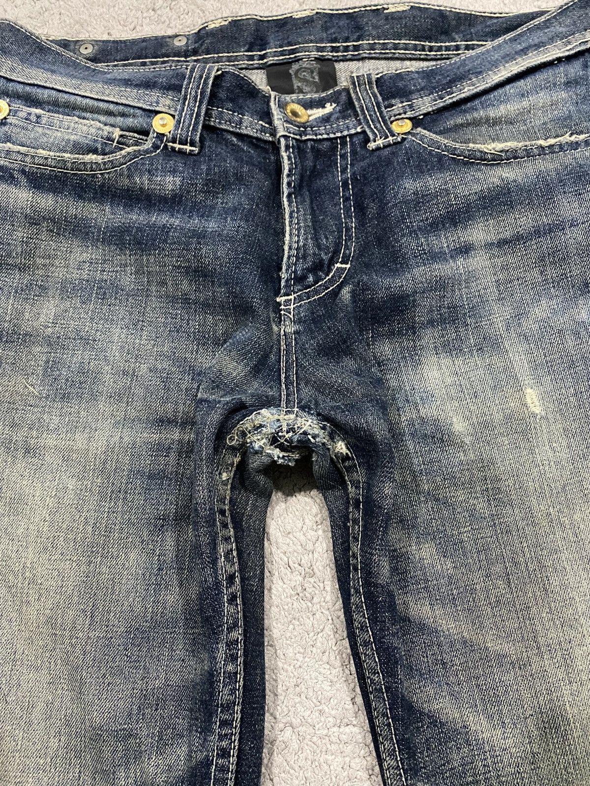 semanticdesign Semantic Design Mudwash Clawmark Distressed Denim Jeans Size US 32 / EU 48 - 16 Thumbnail
