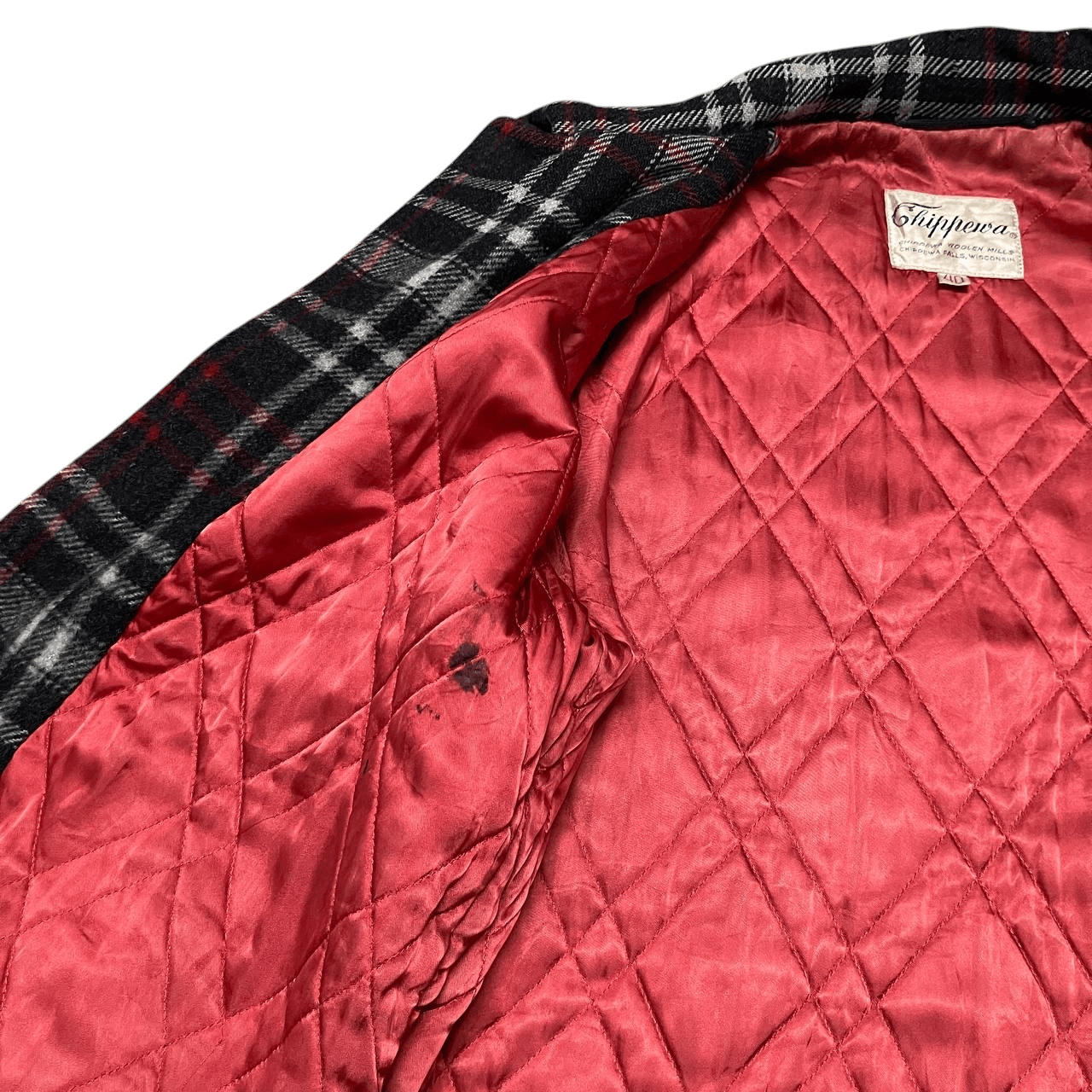 Chippewa Vintage 40's Chippewa Woolen Mills Checkered Wool Coat Size US M / EU 48-50 / 2 - 9 Thumbnail