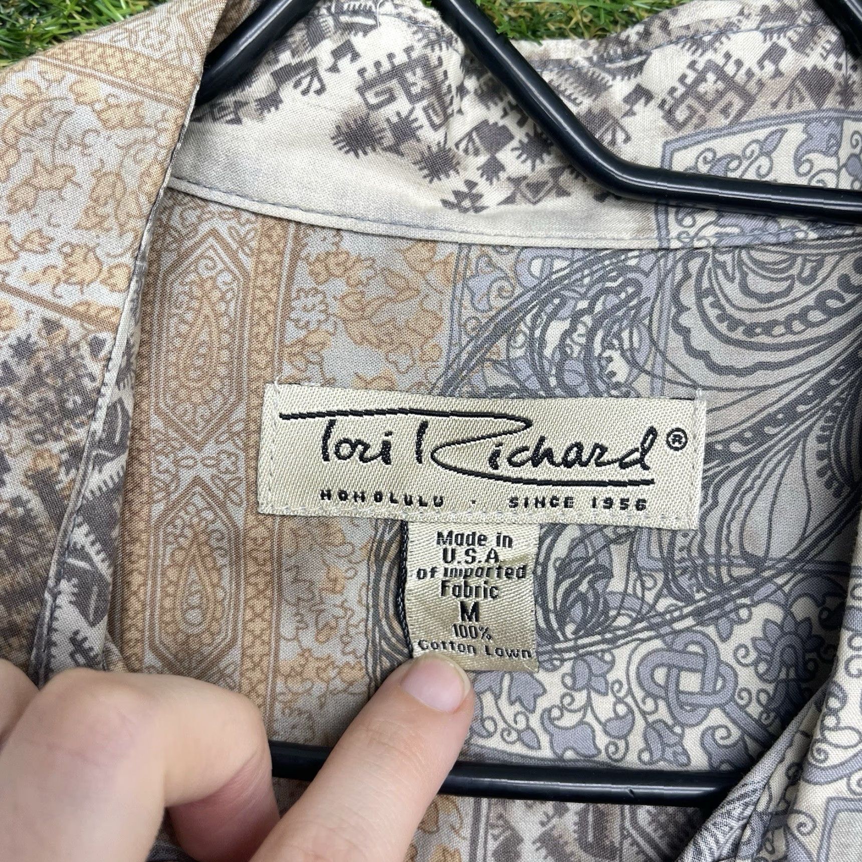 Tori Richard VINTAGE Tori Richard Shirt Mens M Button-Up AOP Hawaiian Bandana Paisley Size US M / EU 48-50 / 2 - 6 Thumbnail