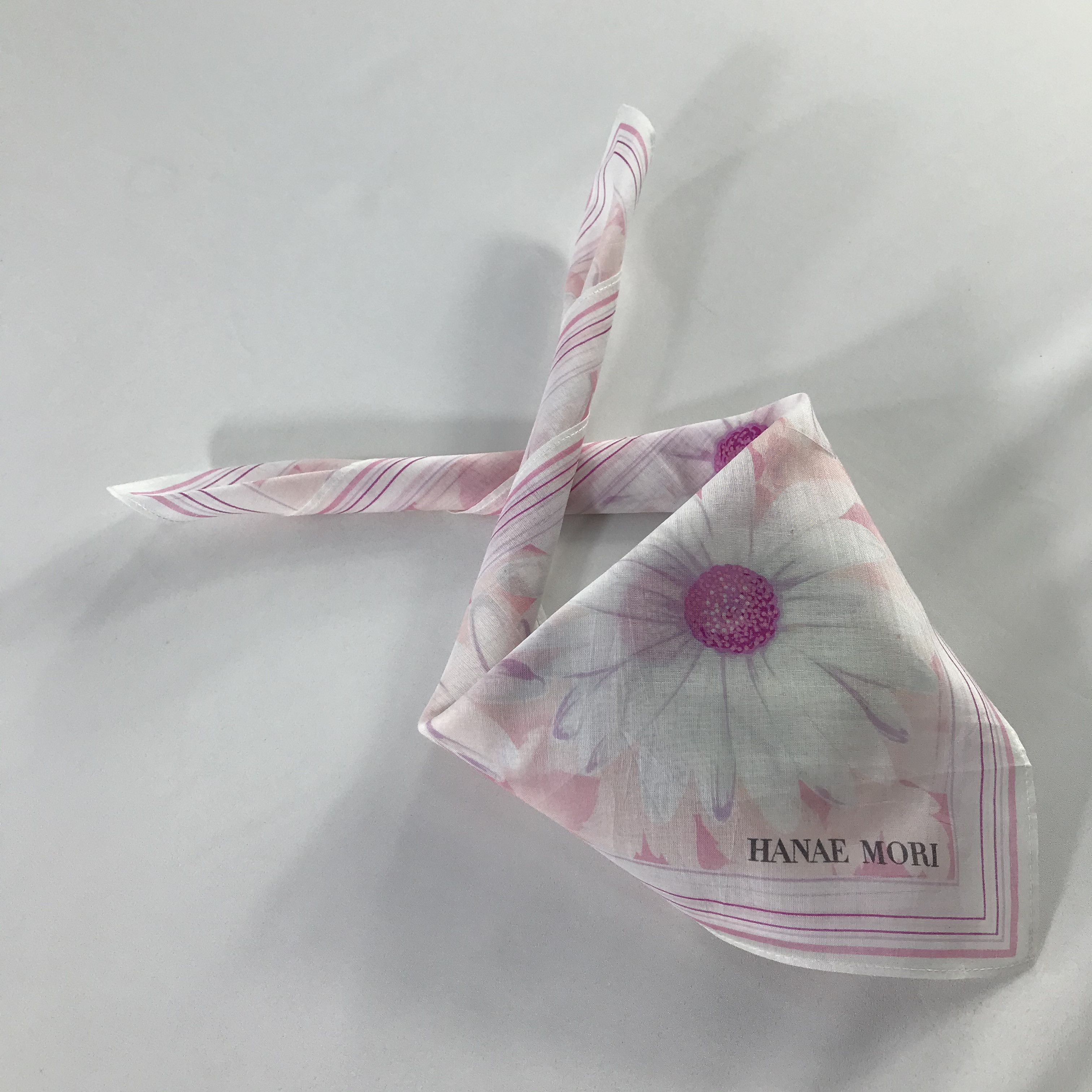 Hanae Mori × Vintage Hanae Mori Bandana / Handkerchief / Neckerchief - S552 Size ONE SIZE - 4 Thumbnail