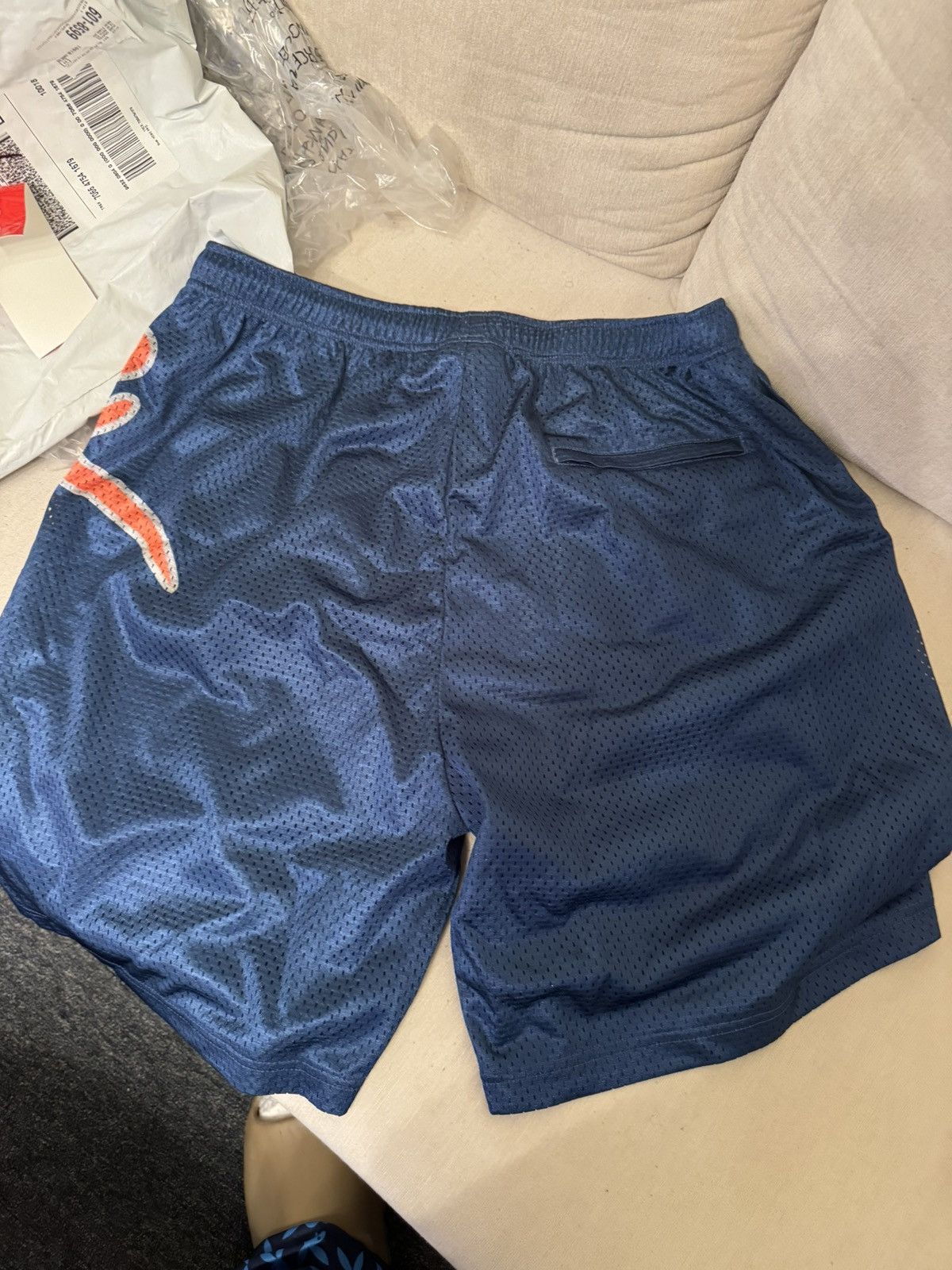 Supreme Supreme Big Script Mesh Shorts Size US 32 / EU 48 - 4 Thumbnail
