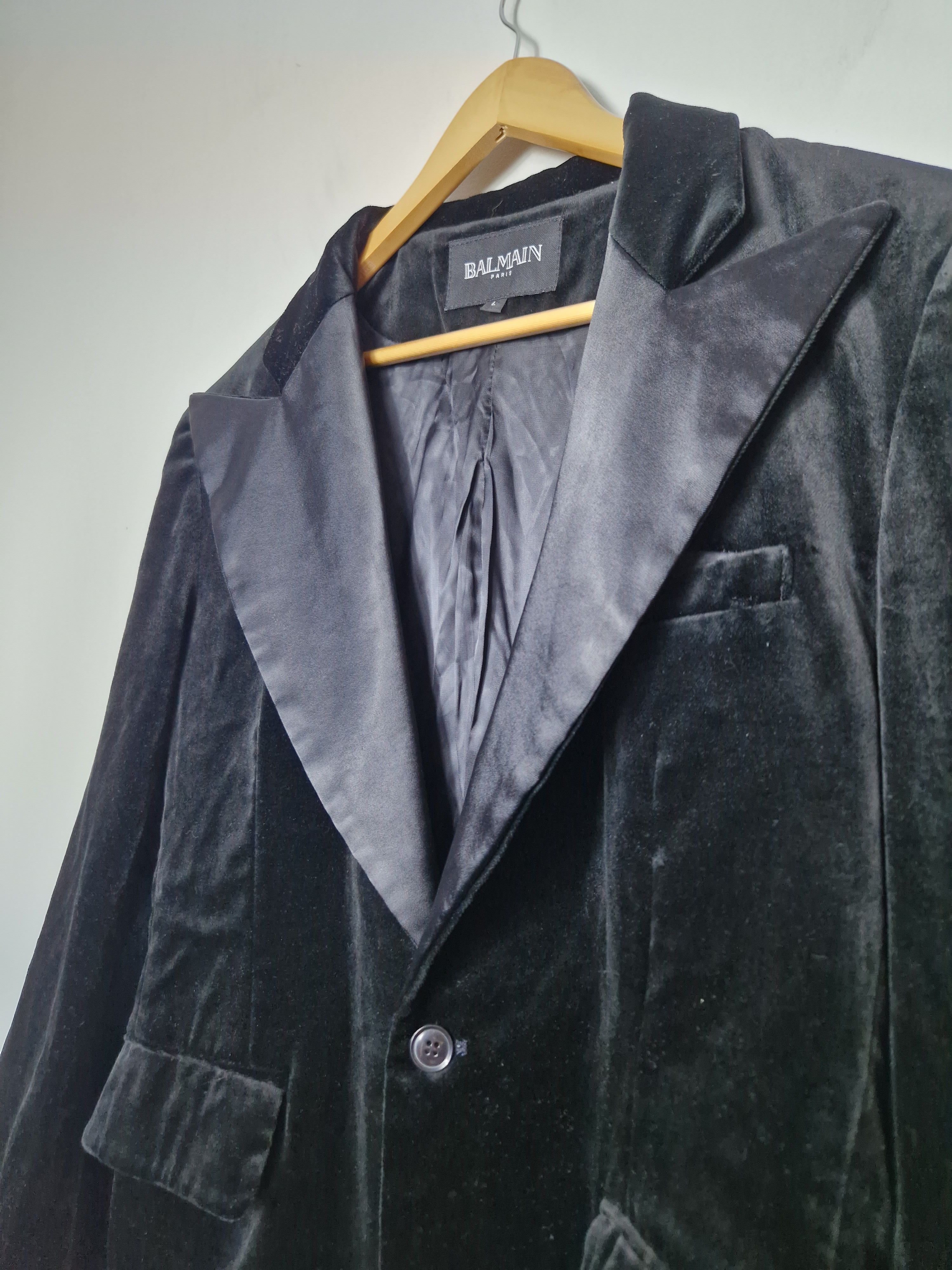 Balmain Balmain velvet blazer Size US L / EU 52-54 / 3 - 3 Thumbnail
