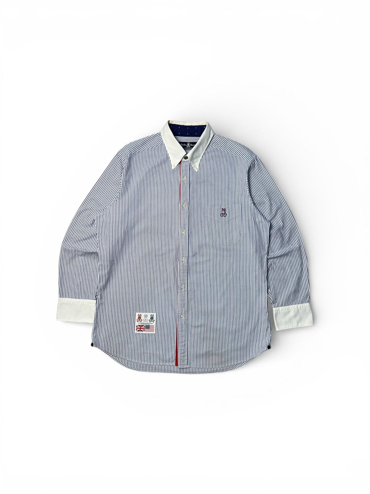 Psycho Bunny Psycho Bunny Longsleeve Striped Button-down shirt Size US L / EU 52-54 / 3 - 1 Thumbnail