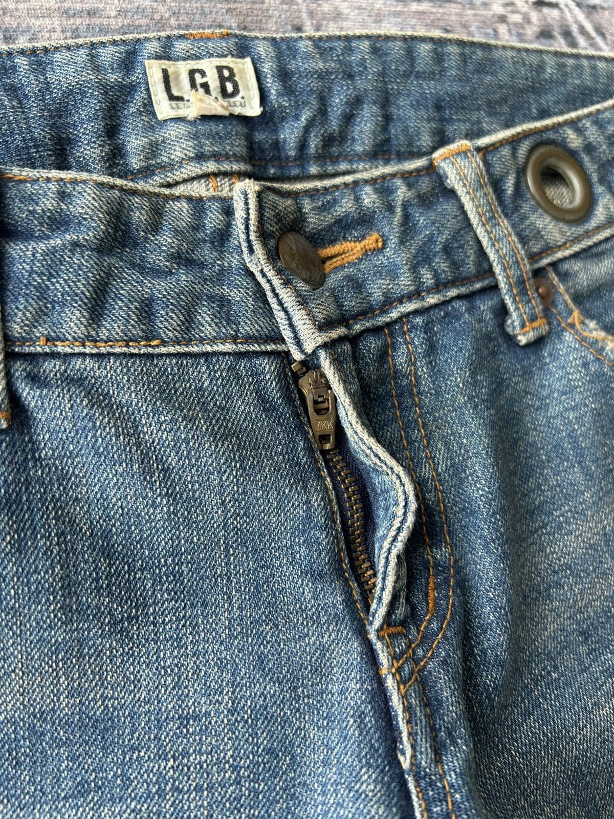 Le Grande Bleu (L.G.B.) LGB Rockstar Zipper Jeans Size US 30 / EU 46 - 17 Thumbnail