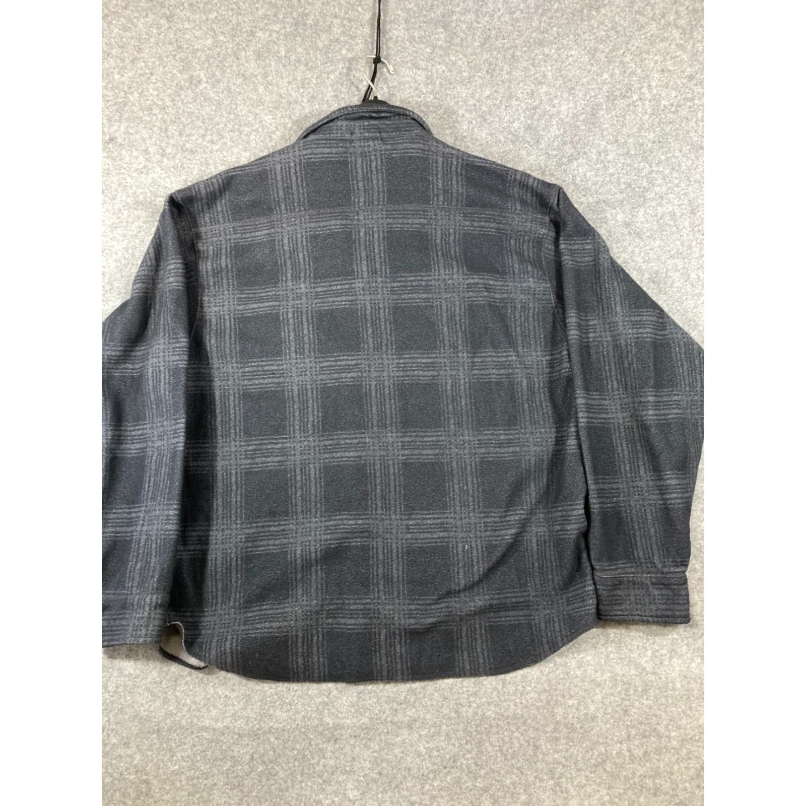 J.Crew J.CREW Button-Up Shirt Mens XL Gray Plaid Fleece Long Sleeve Pockets Outdoor Shirt Size US XL / EU 56 / 4 - 6 Thumbnail