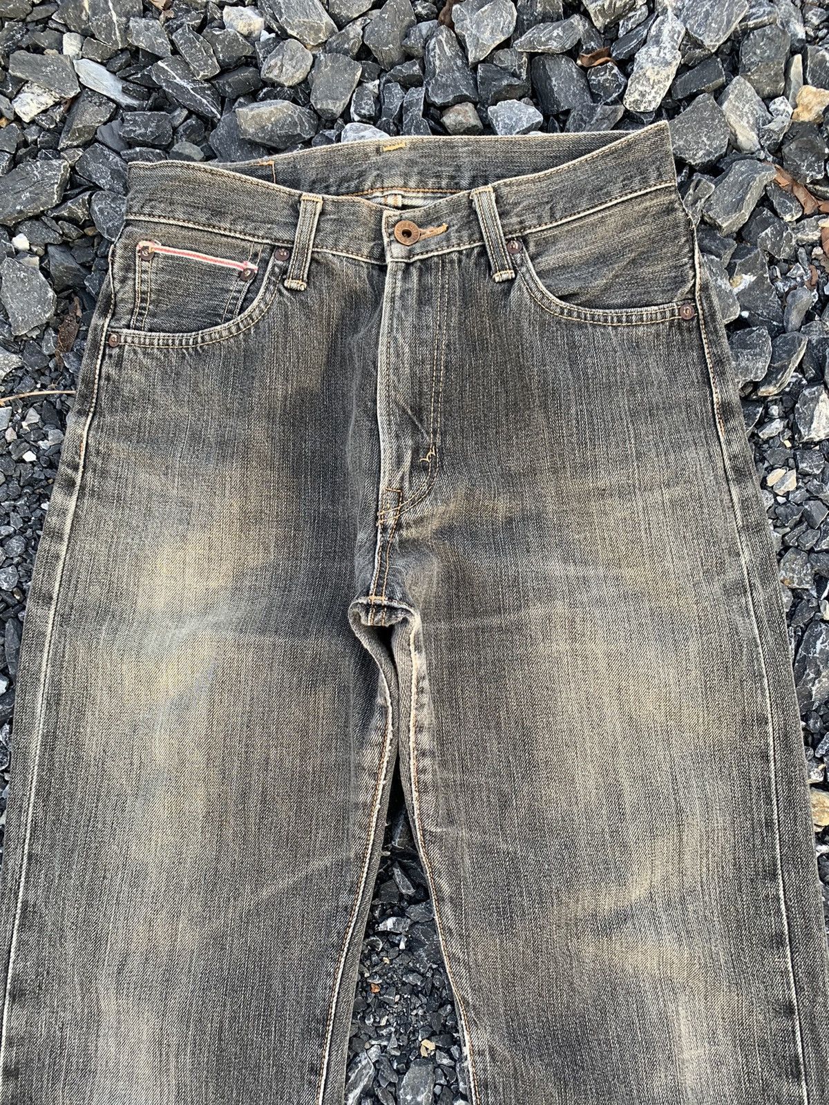 Kapital VINTAGE EDWIN 505s SELVEDGE FADED JAPANESE DISTRESSED DENIM Size US 28 / EU 44 - 6 Thumbnail