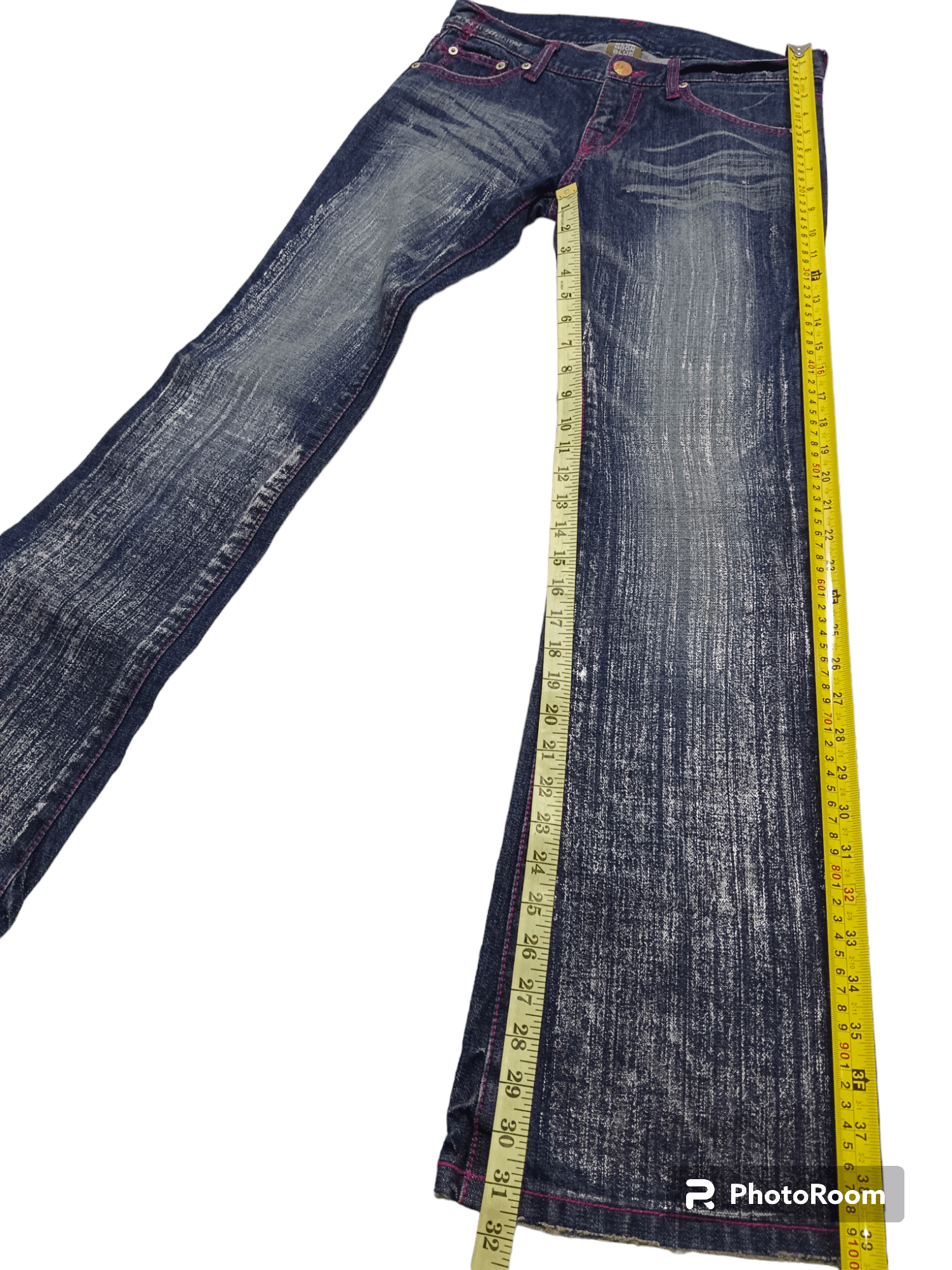 Hysteric Glamour Blue Moon Blue Low Rise Flare Jeans Size US 27 - 10 Thumbnail