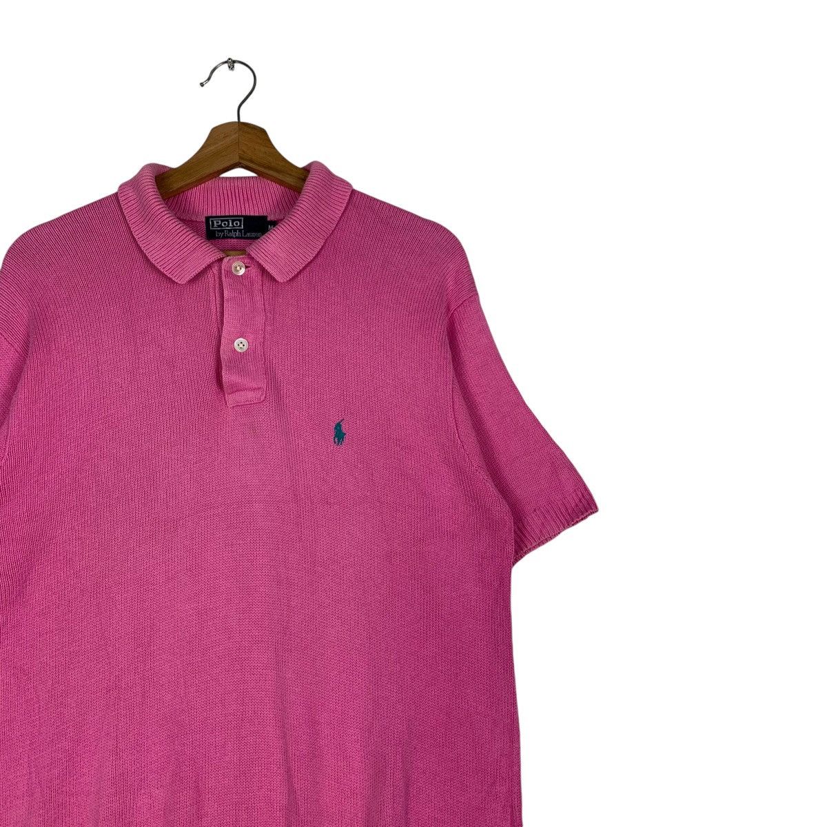 Polo Ralph Lauren POLO RALPH LAUREN Short Sleeve Pink Knitted Jumper #1228-C55 Size US M / EU 48-50 / 2 - 5 Thumbnail