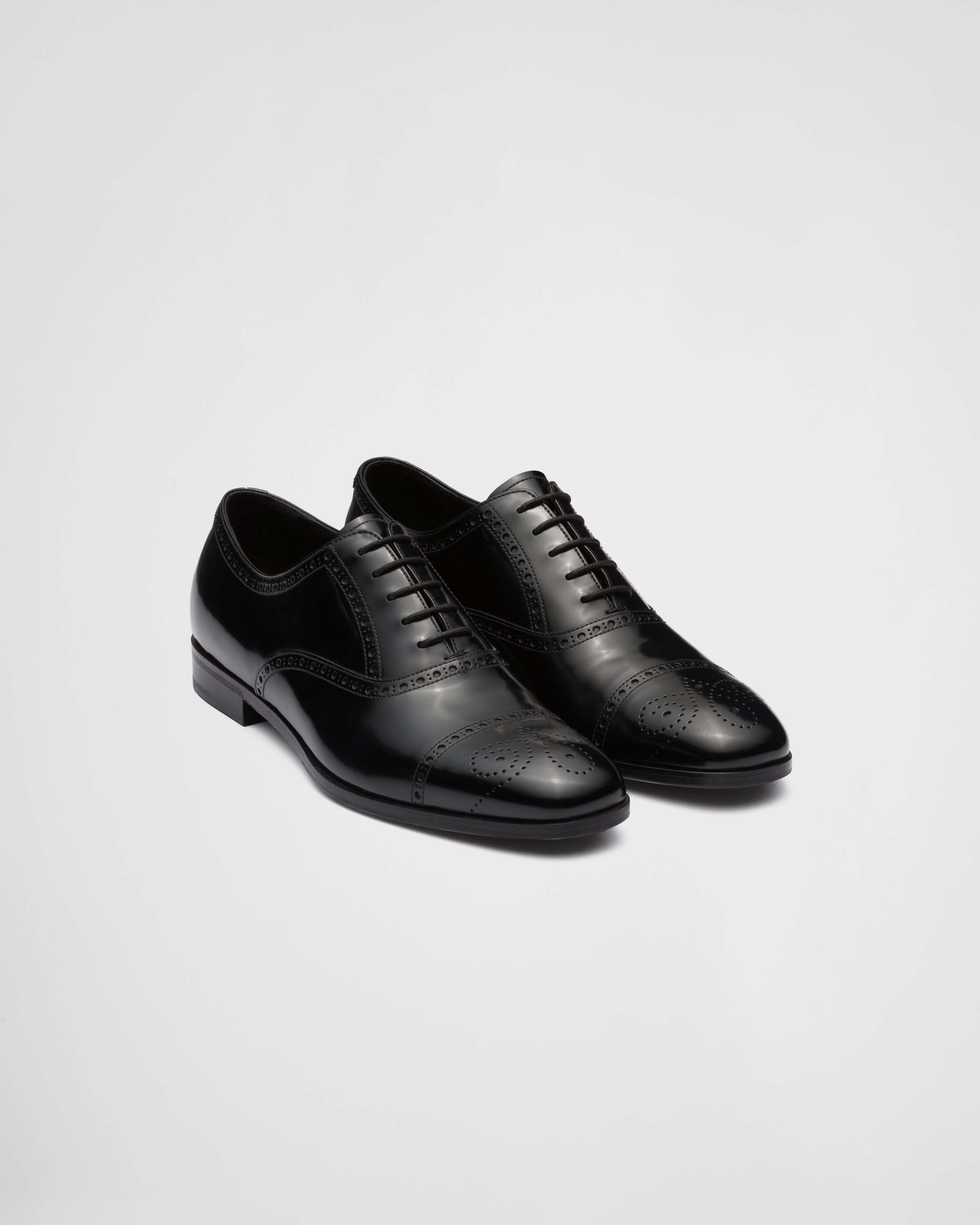 Prana o1mt1gz0225 Brushed Oxford Brogue Shoes in Black Size US 12 / EU 45 - 1 Thumbnail