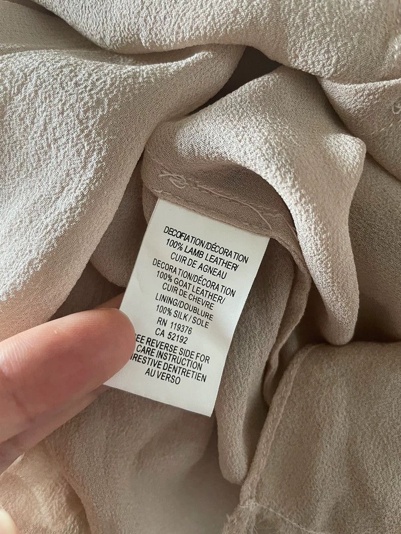Helmut Lang HELMUT LANG Lotus-colored silk sheepskin jacket Size M / US 6-8 / IT 42-44 - 8 Thumbnail