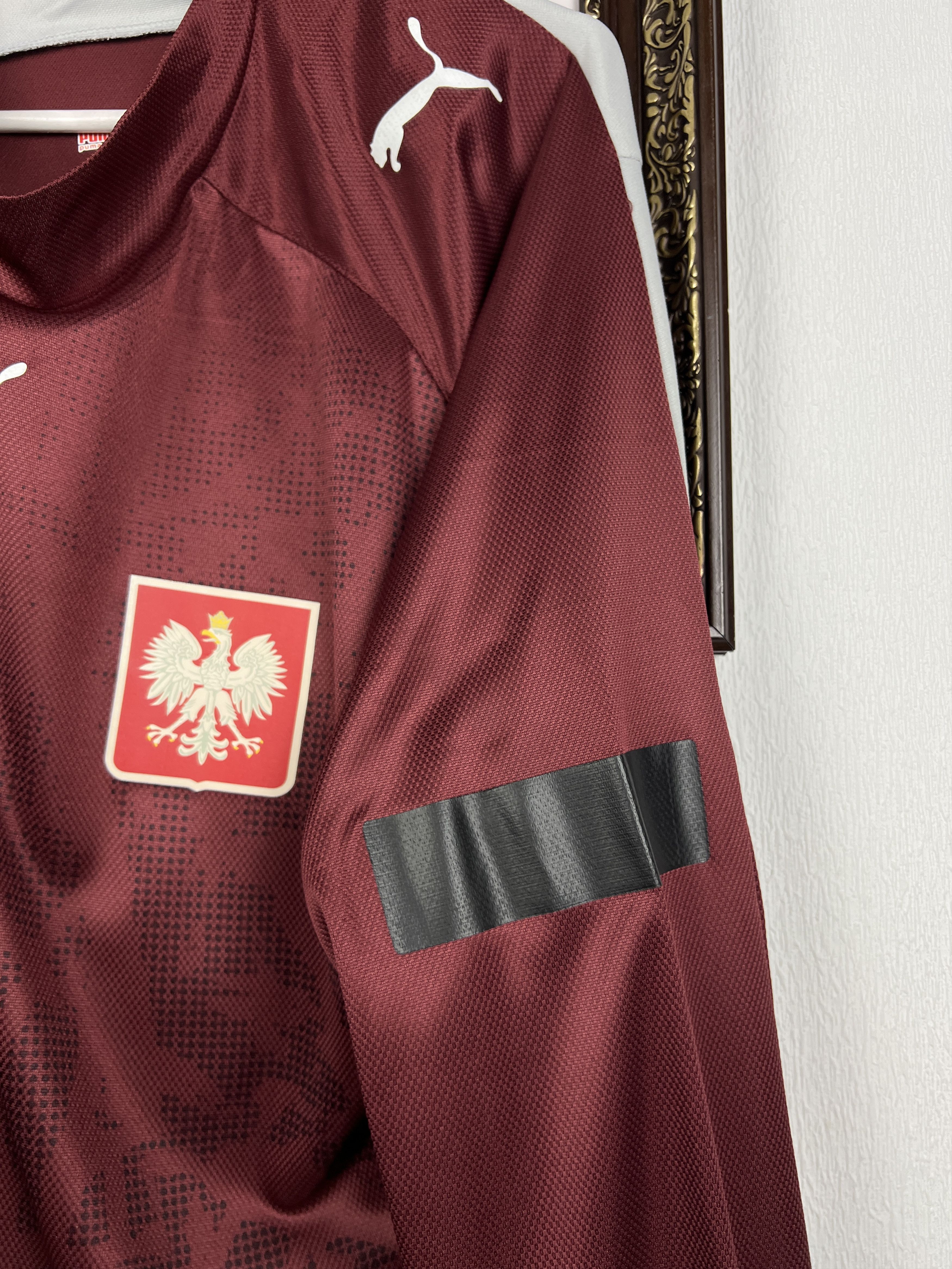 Puma Poland Goalkeeper football shirt Soccer Player Issue Jersey Size US XL / EU 56 / 4 - 5 Thumbnail