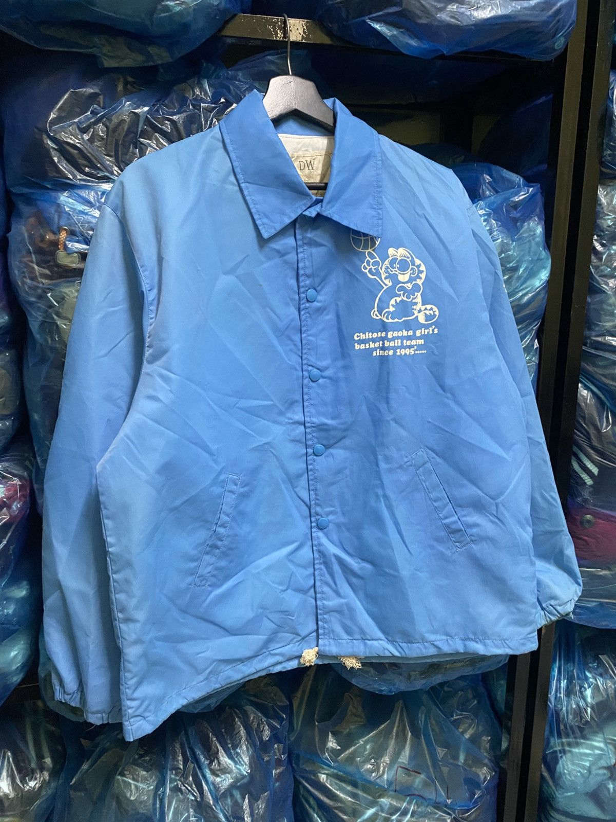 Other VINTAGE GARFIELD BASKETBALL NYLON COACH JACKET Size US S / EU 44-46 / 1 - 3 Thumbnail