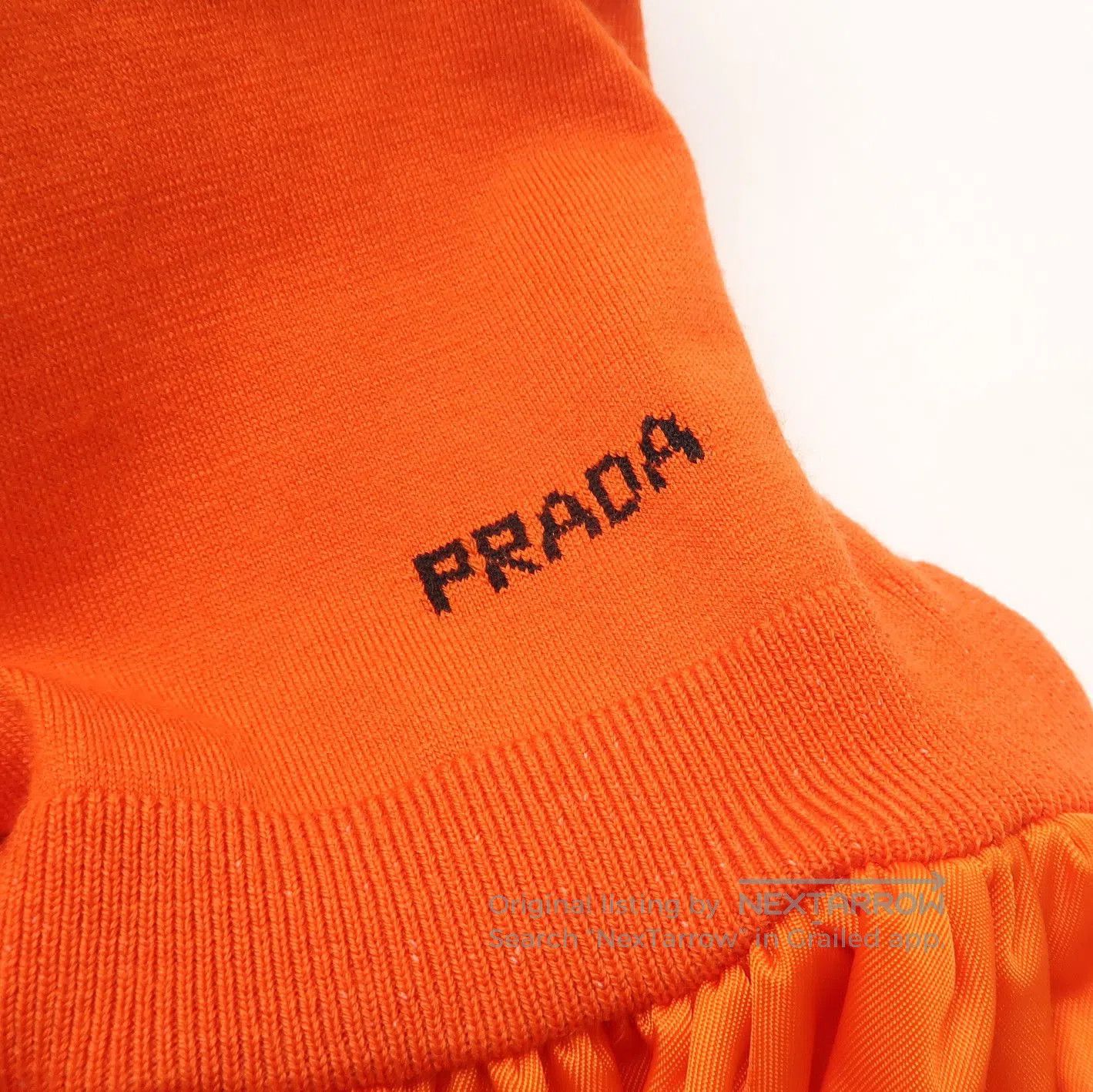 Prada Prada Wool Blend Logo Round Neck Dress . Size L / US 10 / IT 46 - 3 Thumbnail