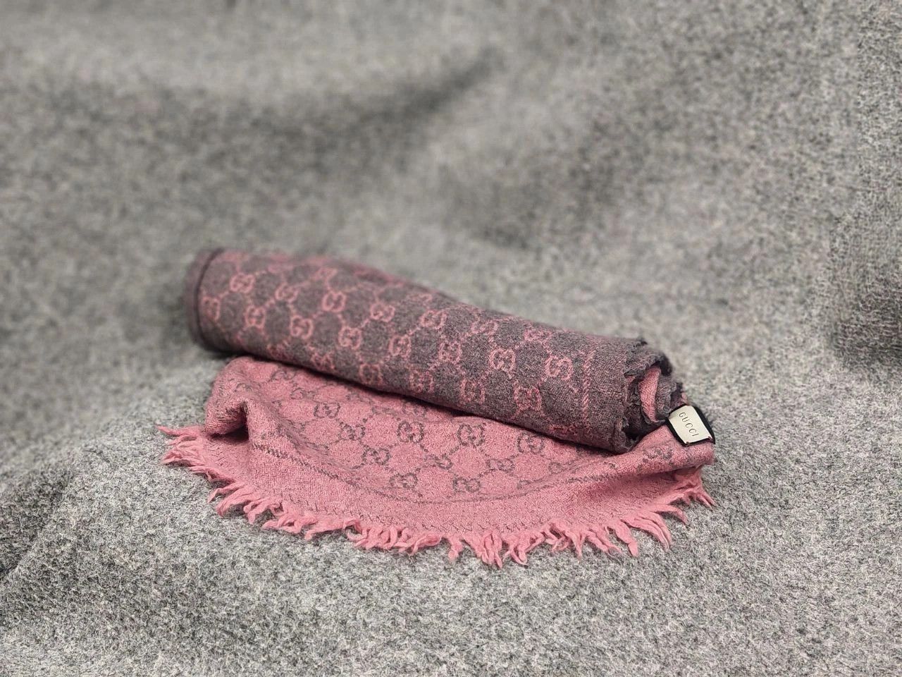 Gucci Gucci GG Monogram Authentic double-sided wool scarf Size ONE SIZE - 1 Thumbnail