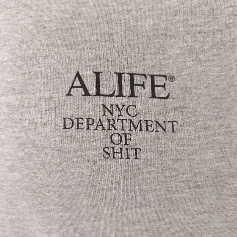 Alife VINTAGE Alife T Shirt Mens Size Large Gray NYC Department Of Sh*t New York City Streetwear Size US L / EU 52-54 / 3 - 3 Thumbnail